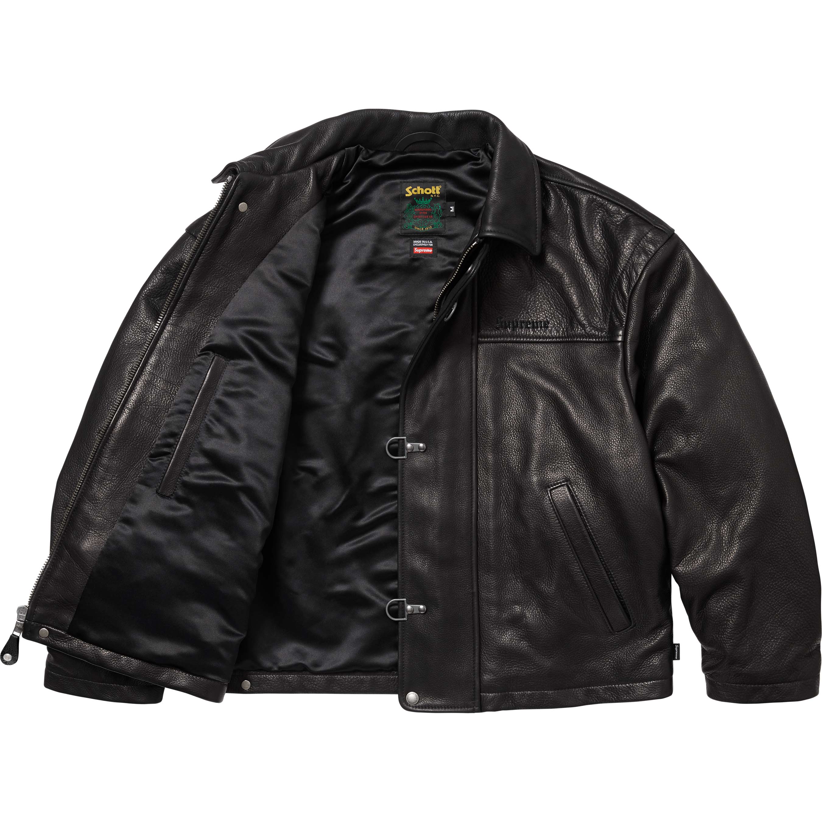 Supreme®/Schott® Leather Clip Jacket