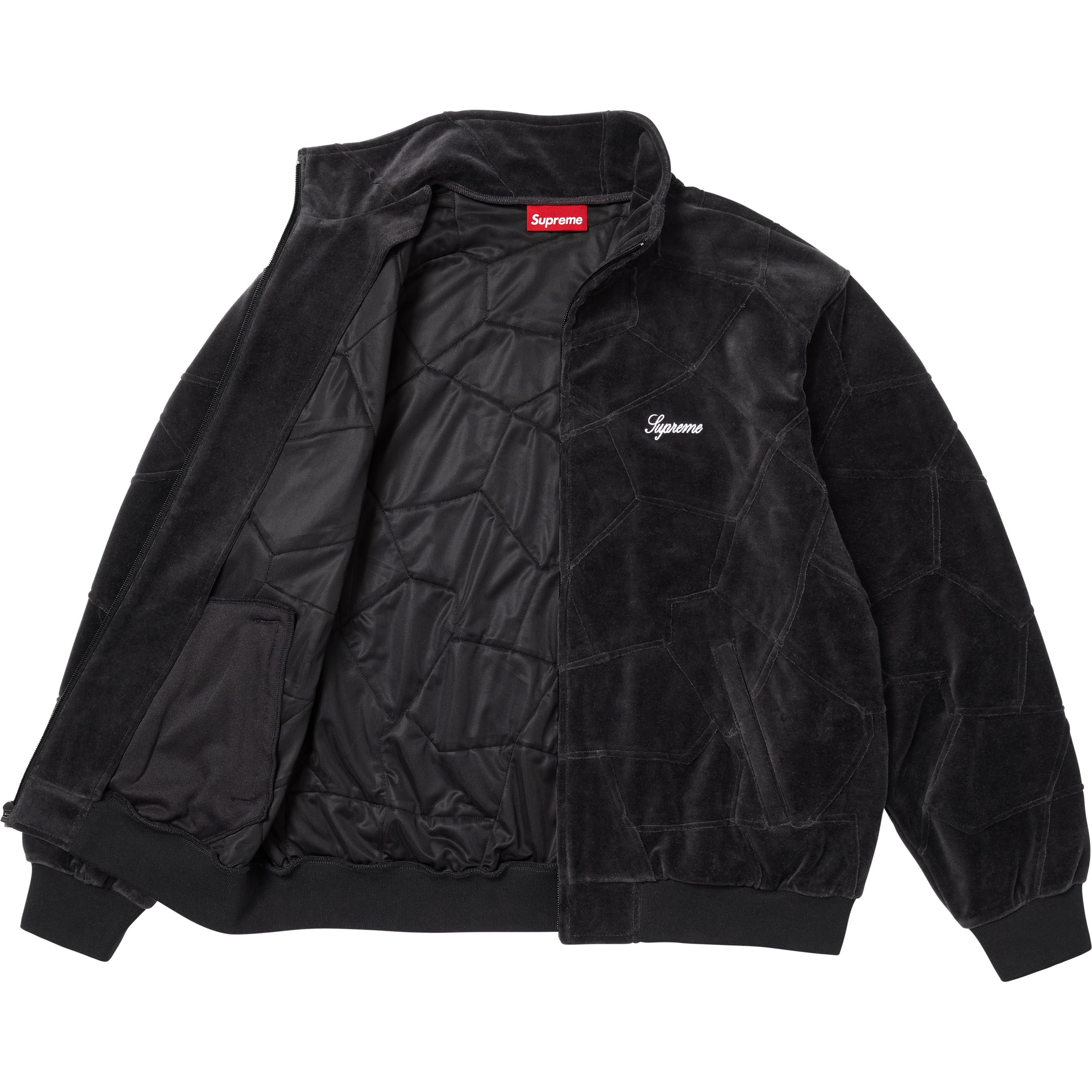 Patchwork Velour Track Jacket
