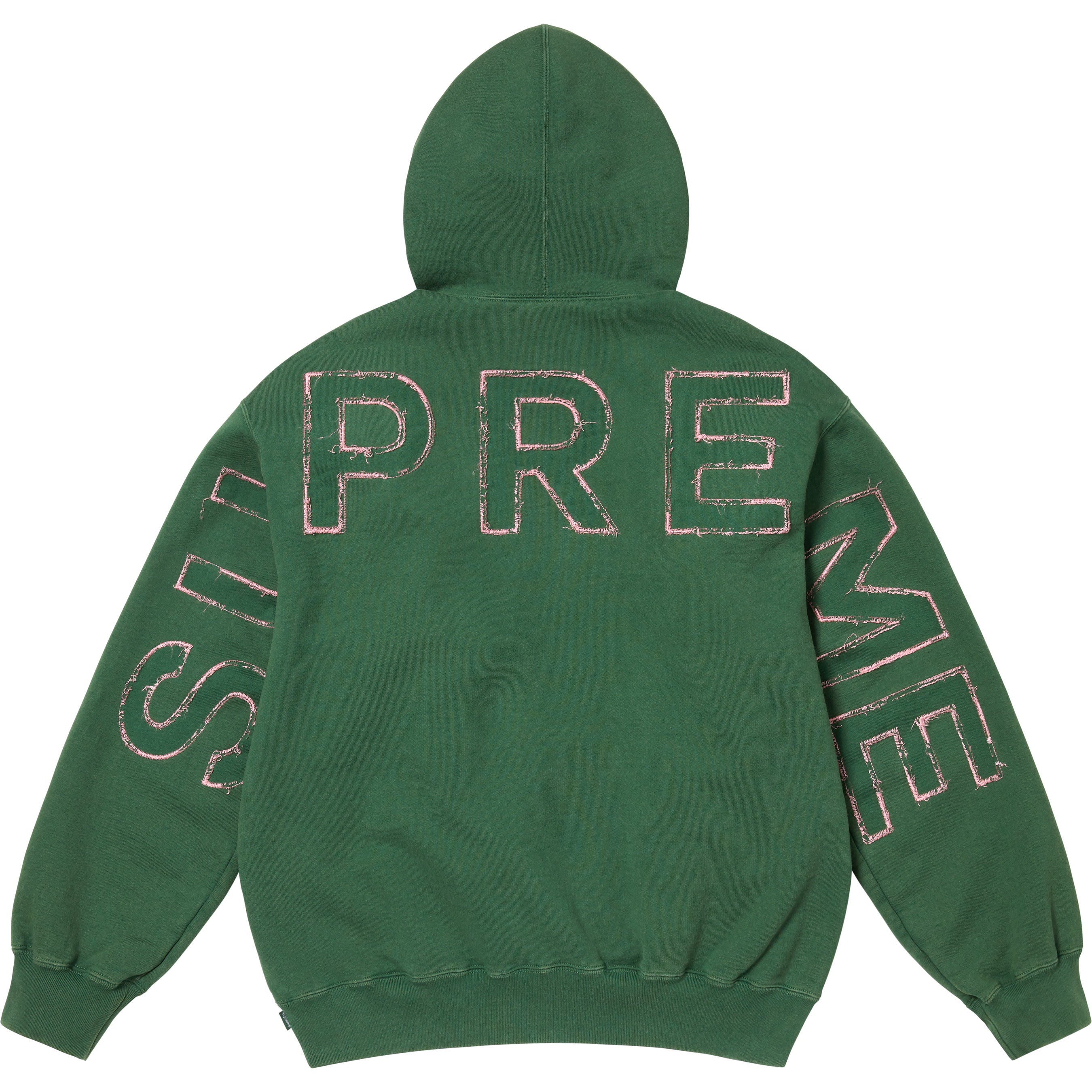 Frayed Hooded Sweatshirt