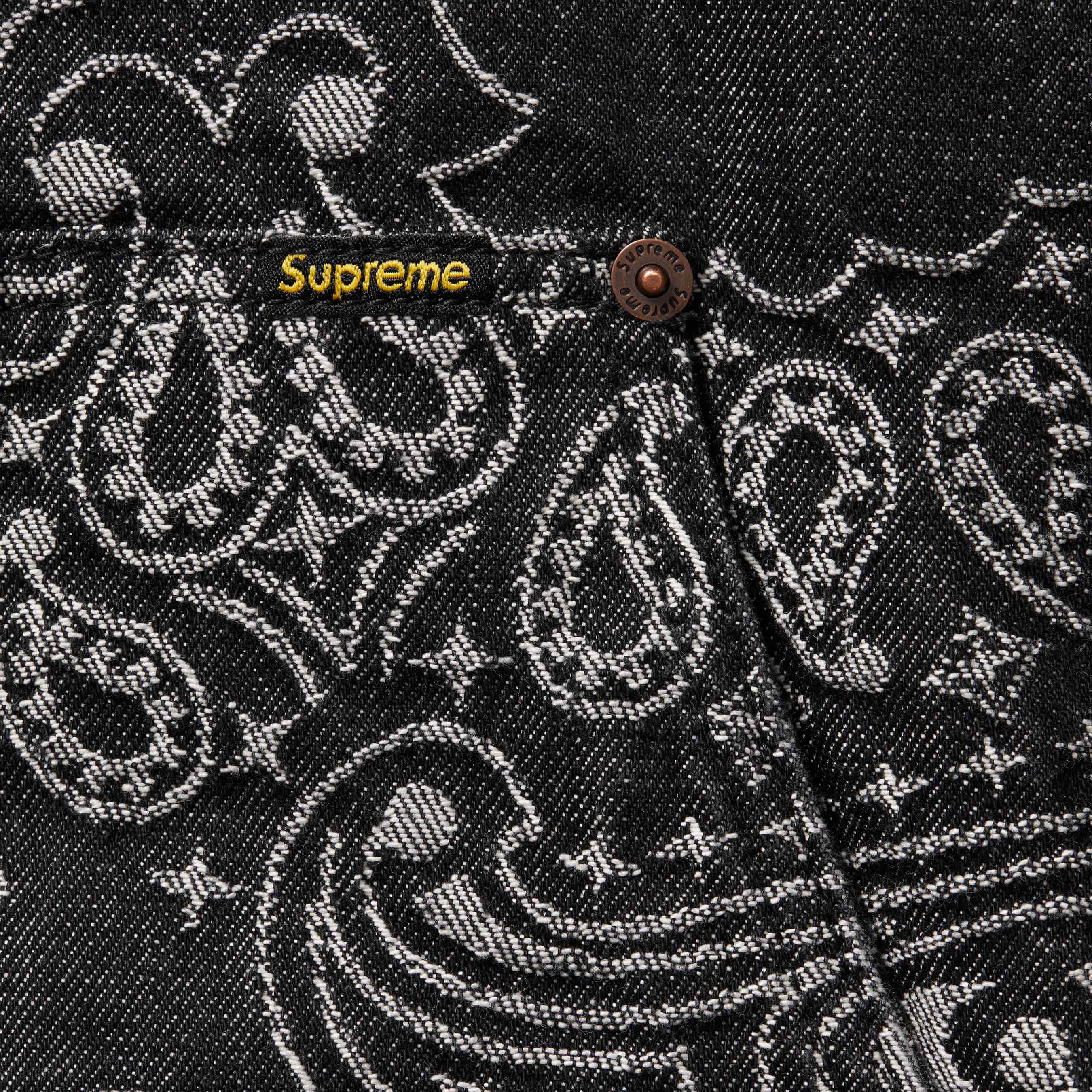Bandana Jacquard Denim Hooded Work Jacket