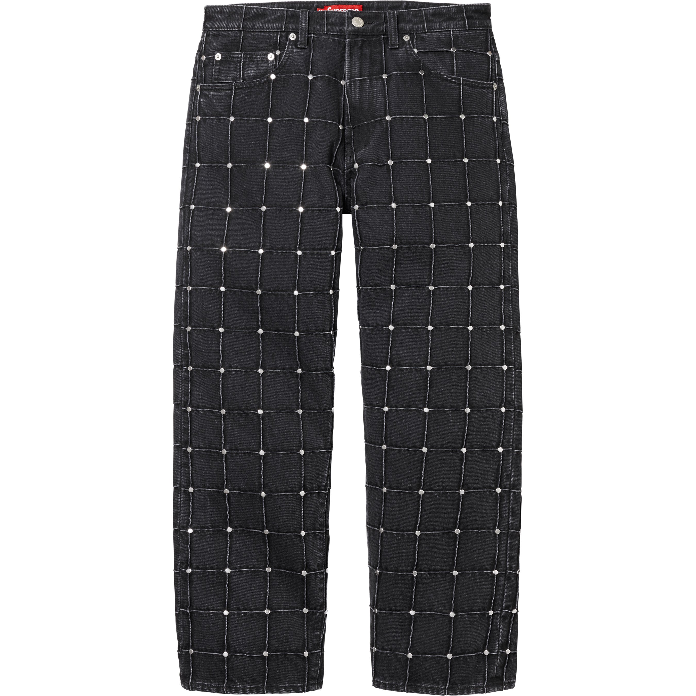 Studded Seam Loose Fit Jean