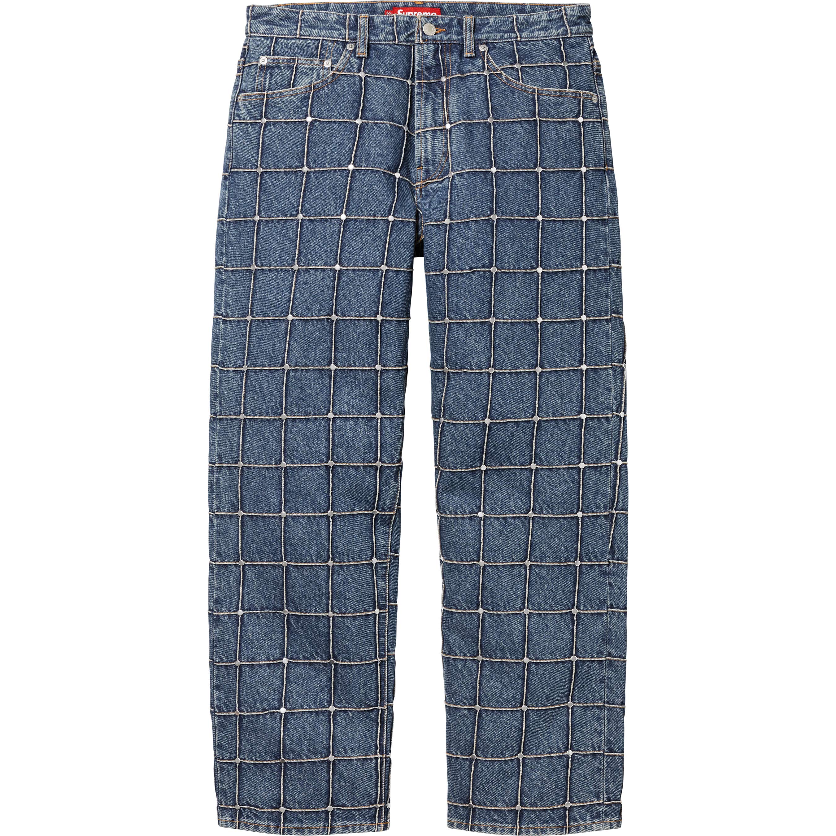Studded Seam Loose Fit Jean
