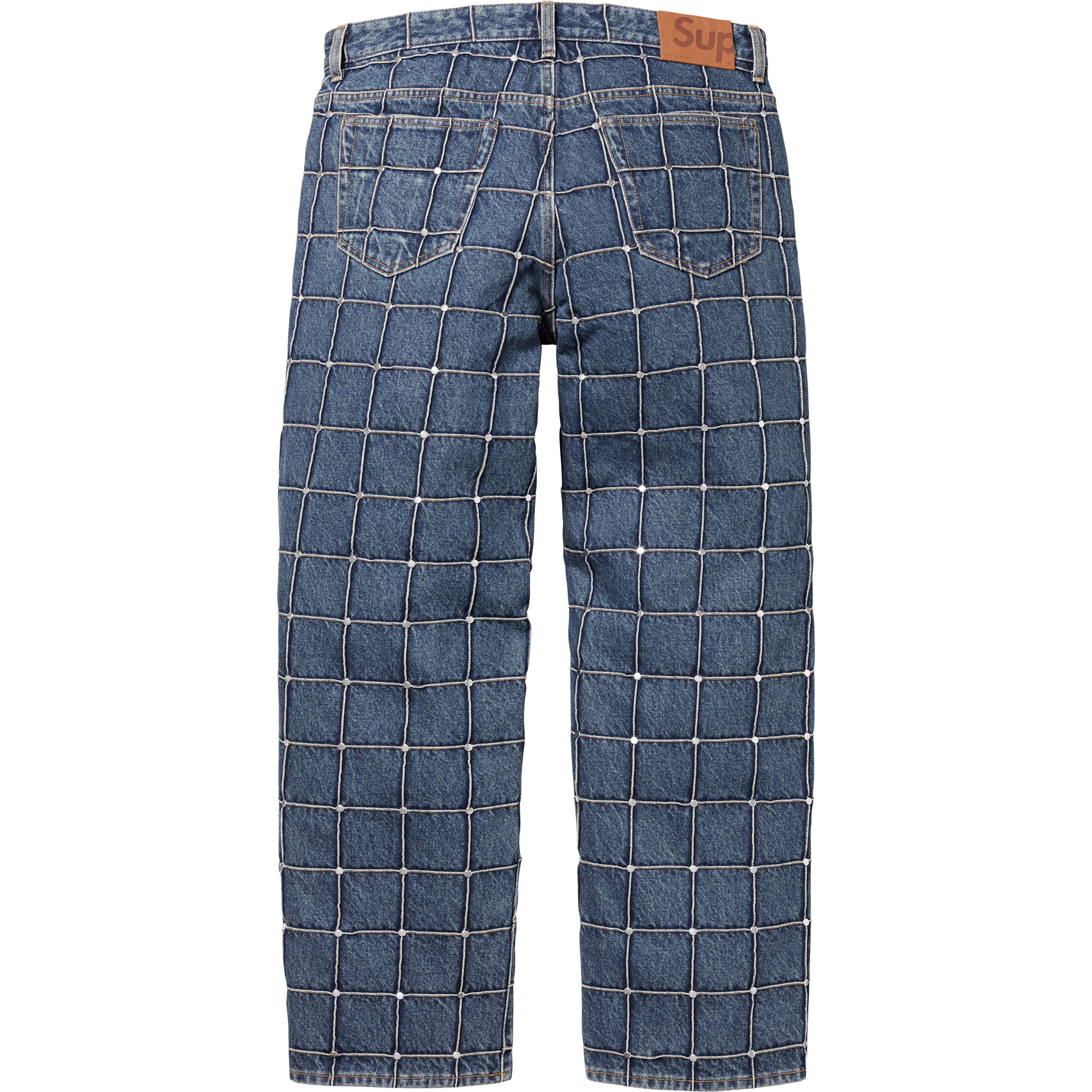 Studded Seam Loose Fit Jean
