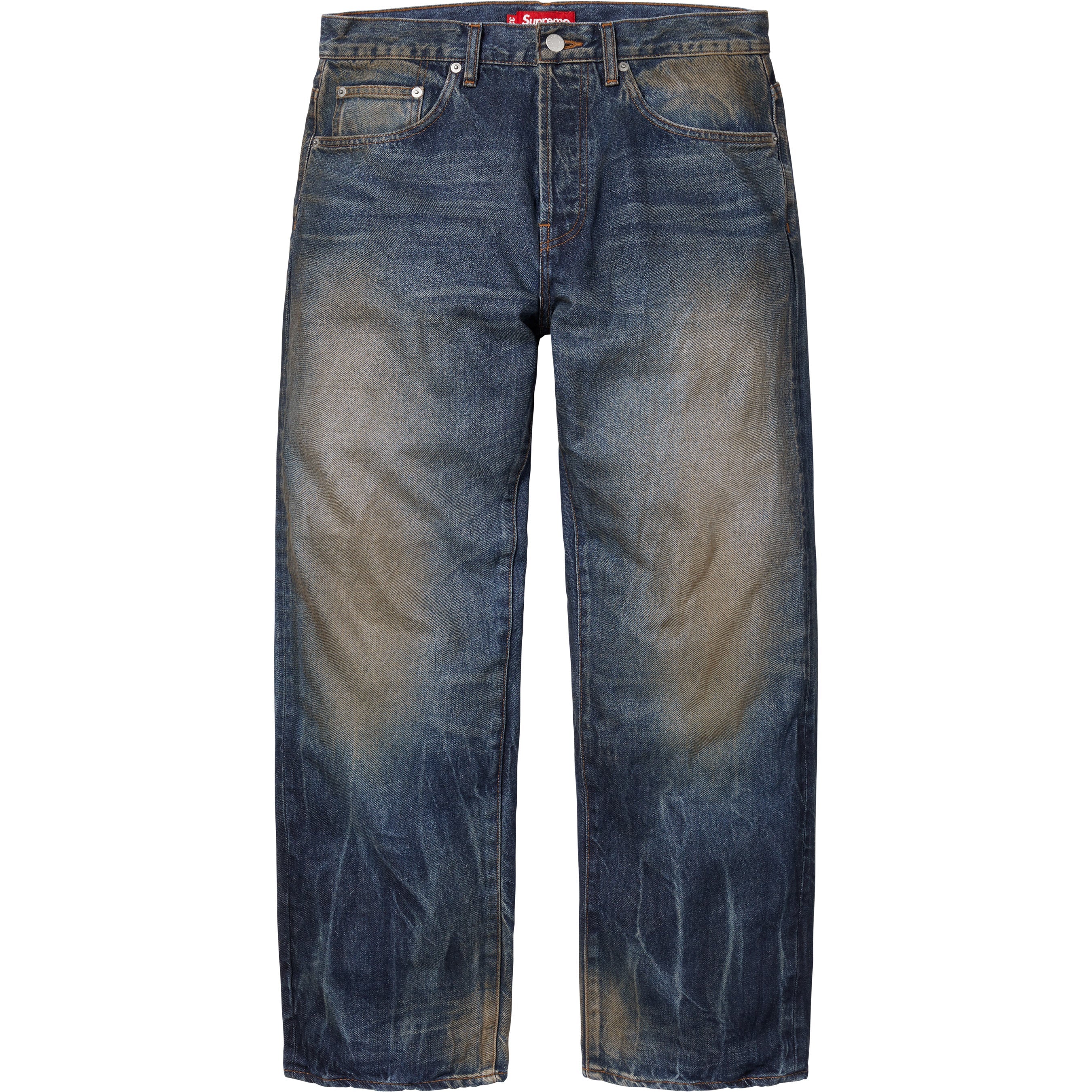 Distressed Loose Fit Selvedge Jean