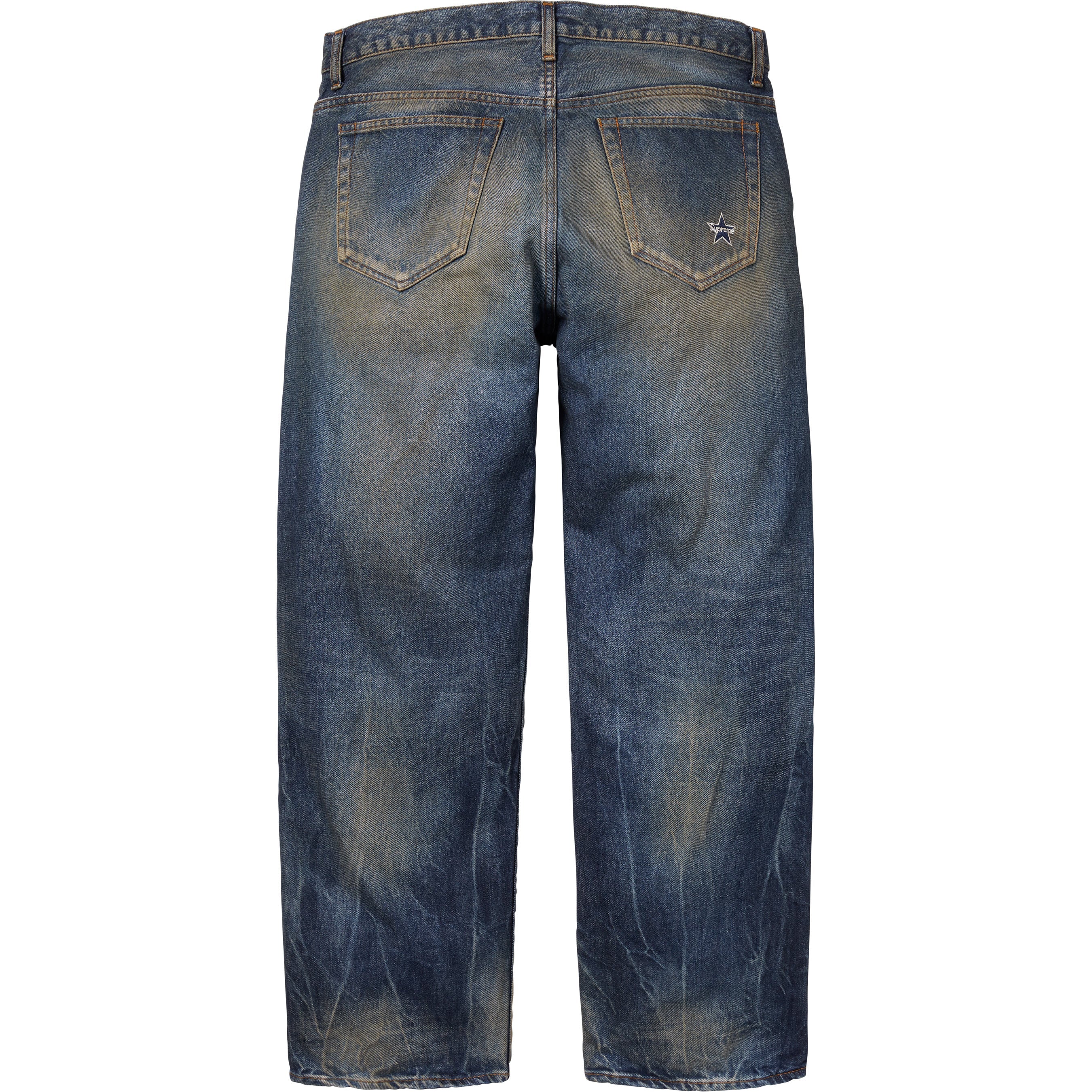 Distressed Loose Fit Selvedge Jean