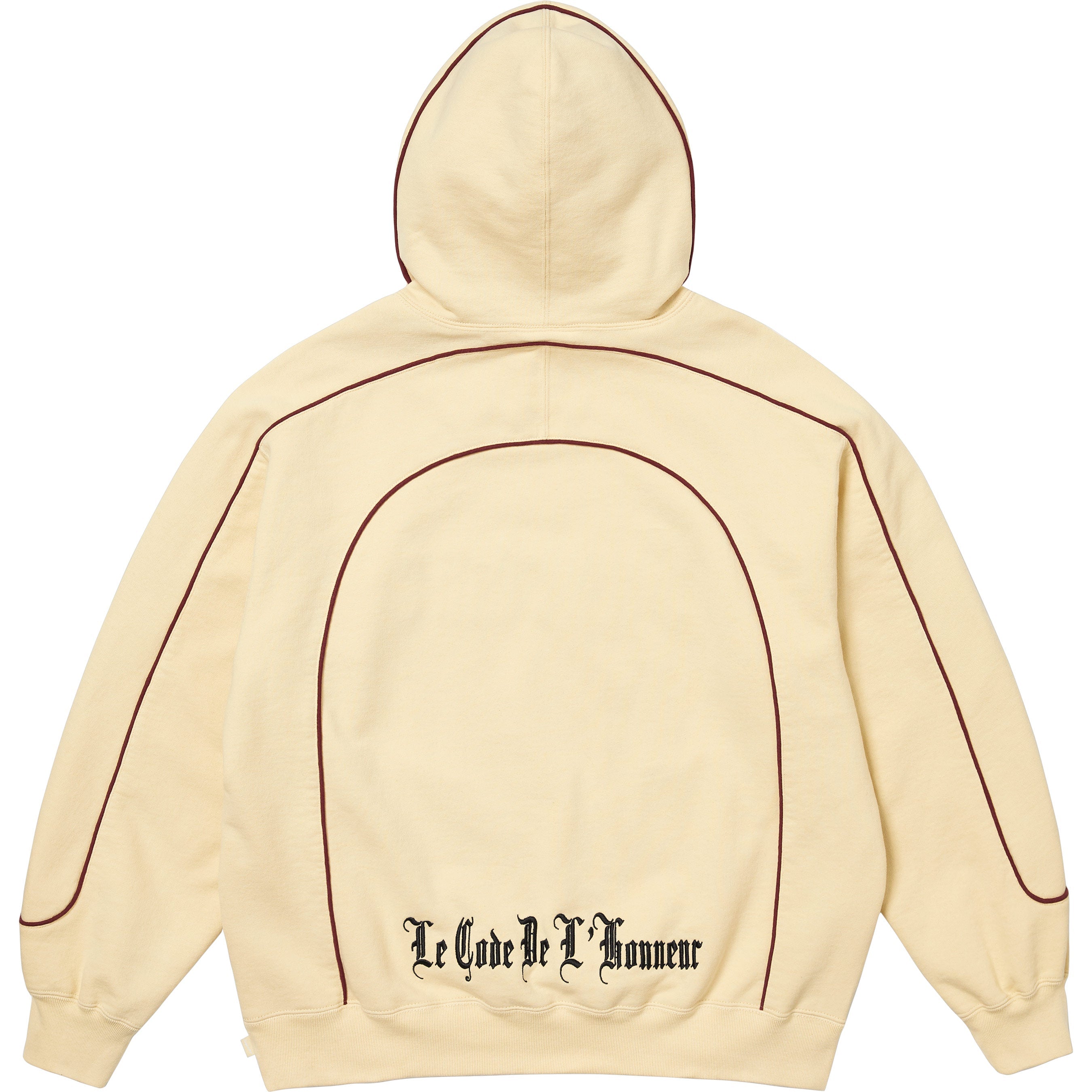 Curve Piping Hooded Sweatshirt