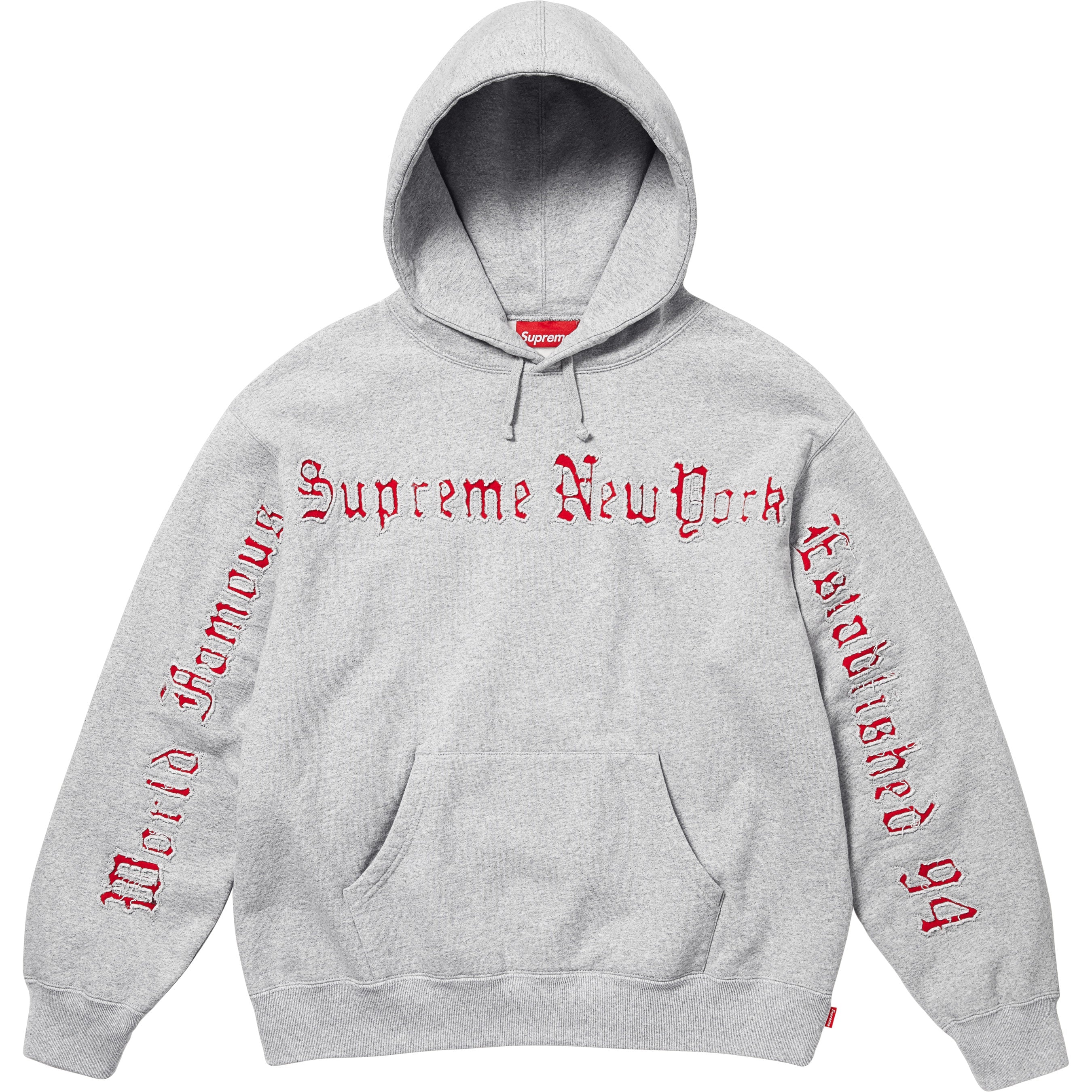 Contrast Cutout Hooded Sweatshirt
