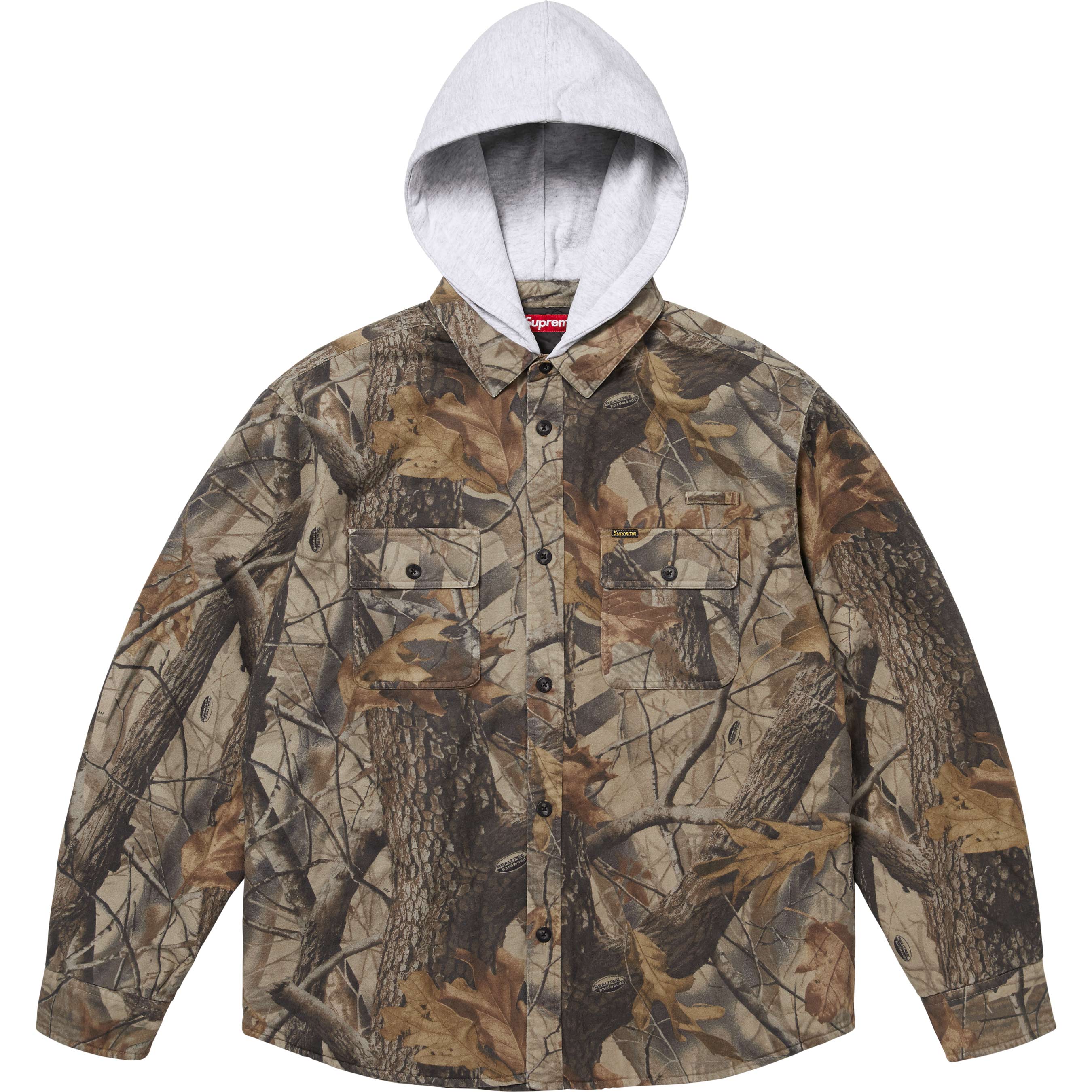 Quilted Lined Hooded Flannel Shirt