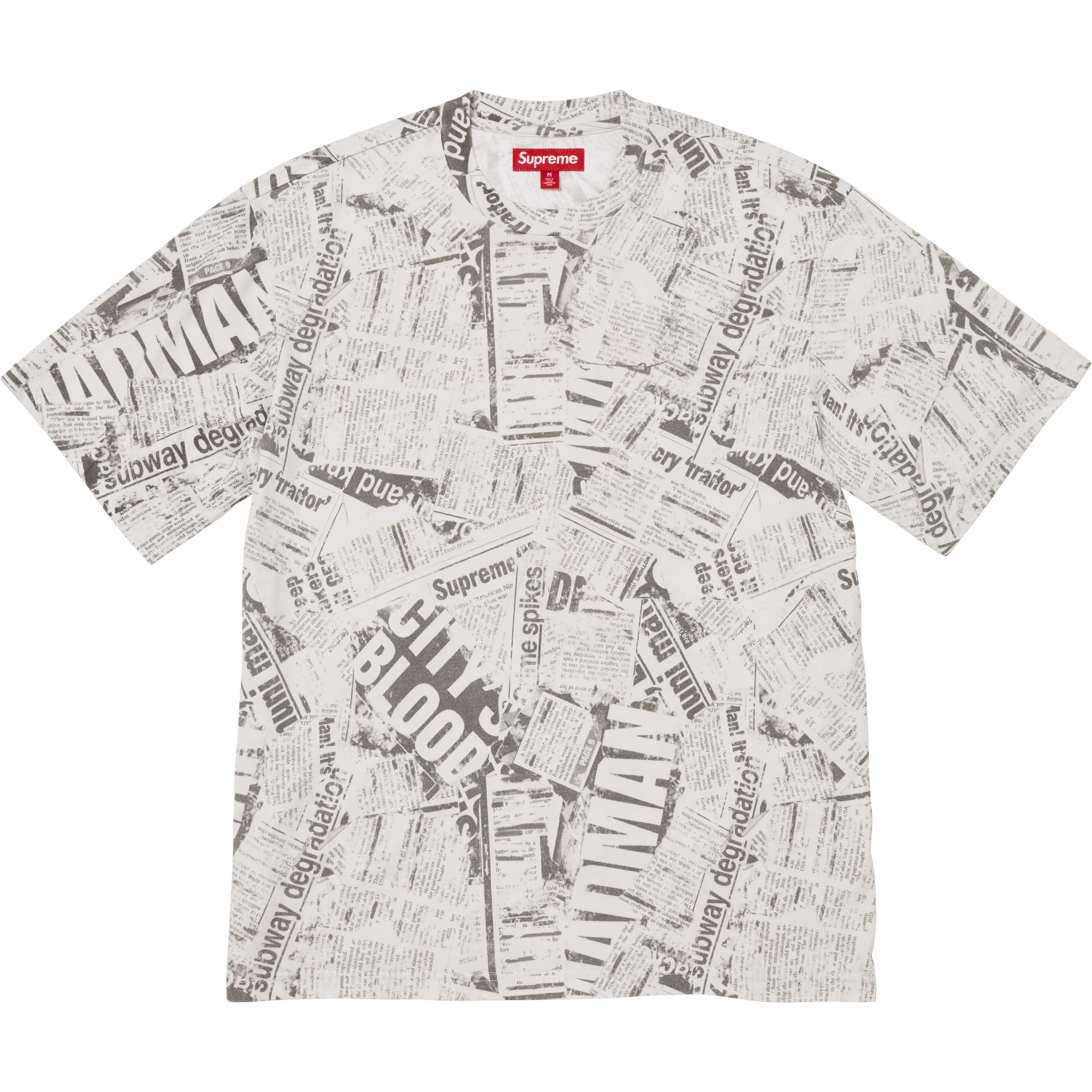Newspaper S/S Top