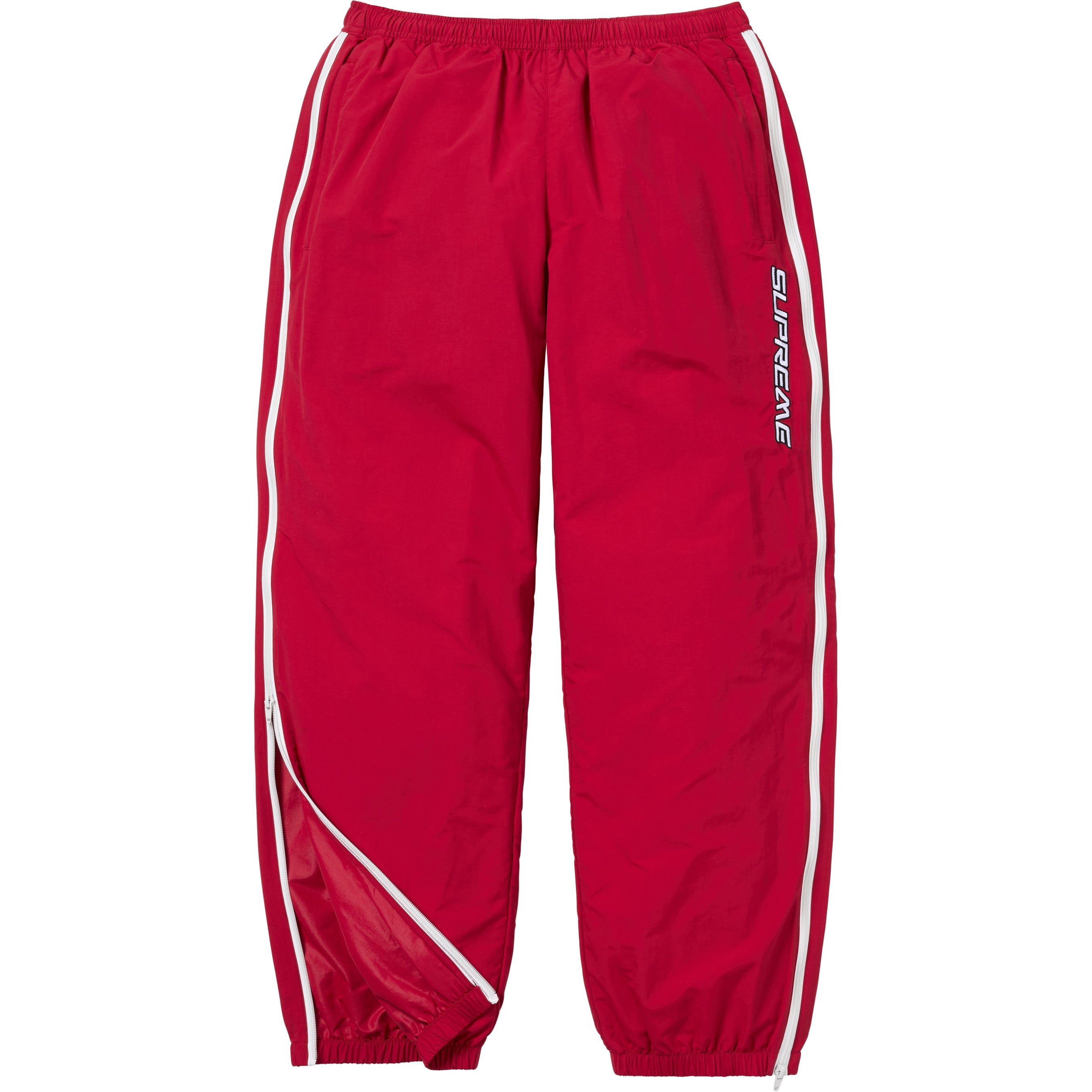 Contrast Zip Warm Up Pant