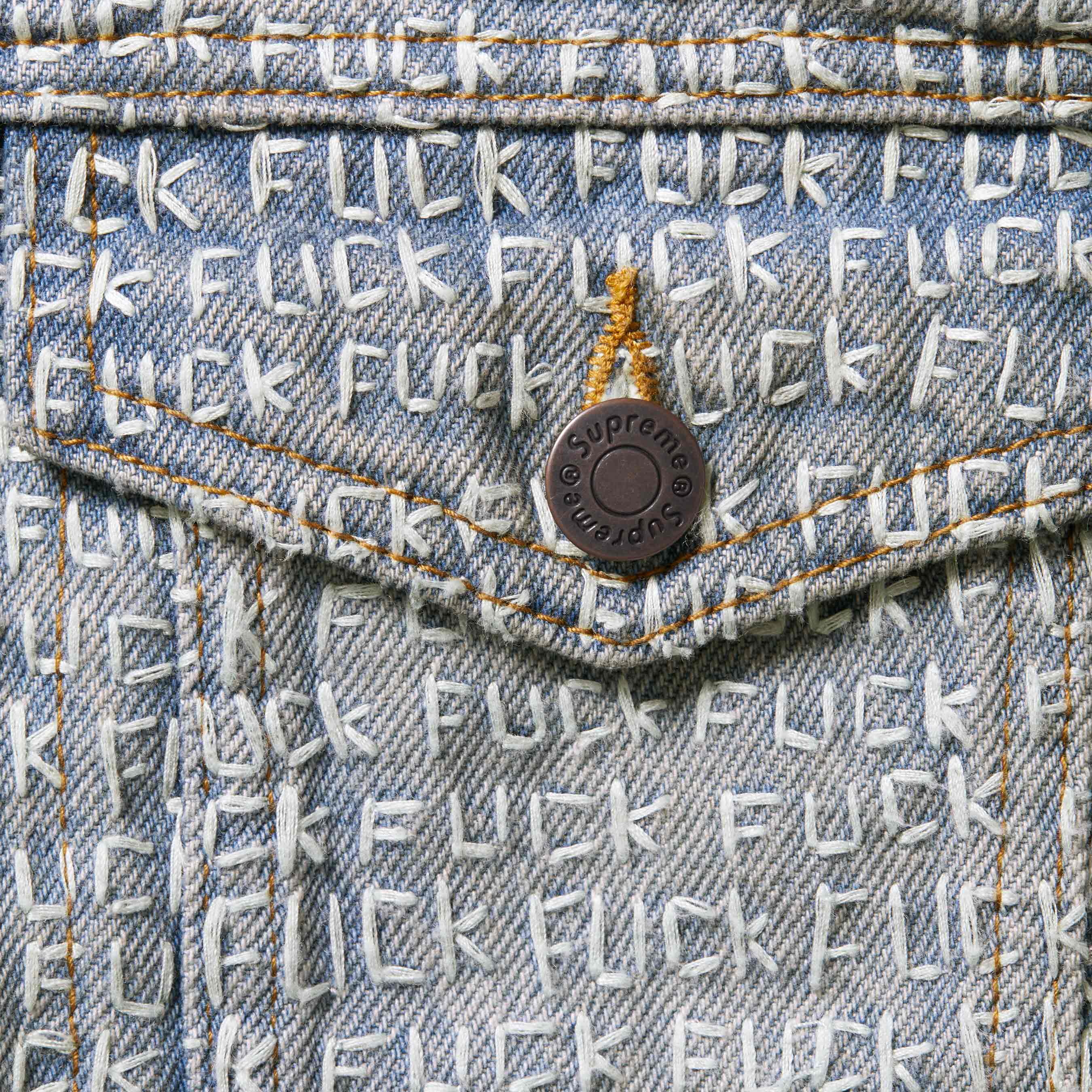 Fuck Stitch Denim Trucker Jacket