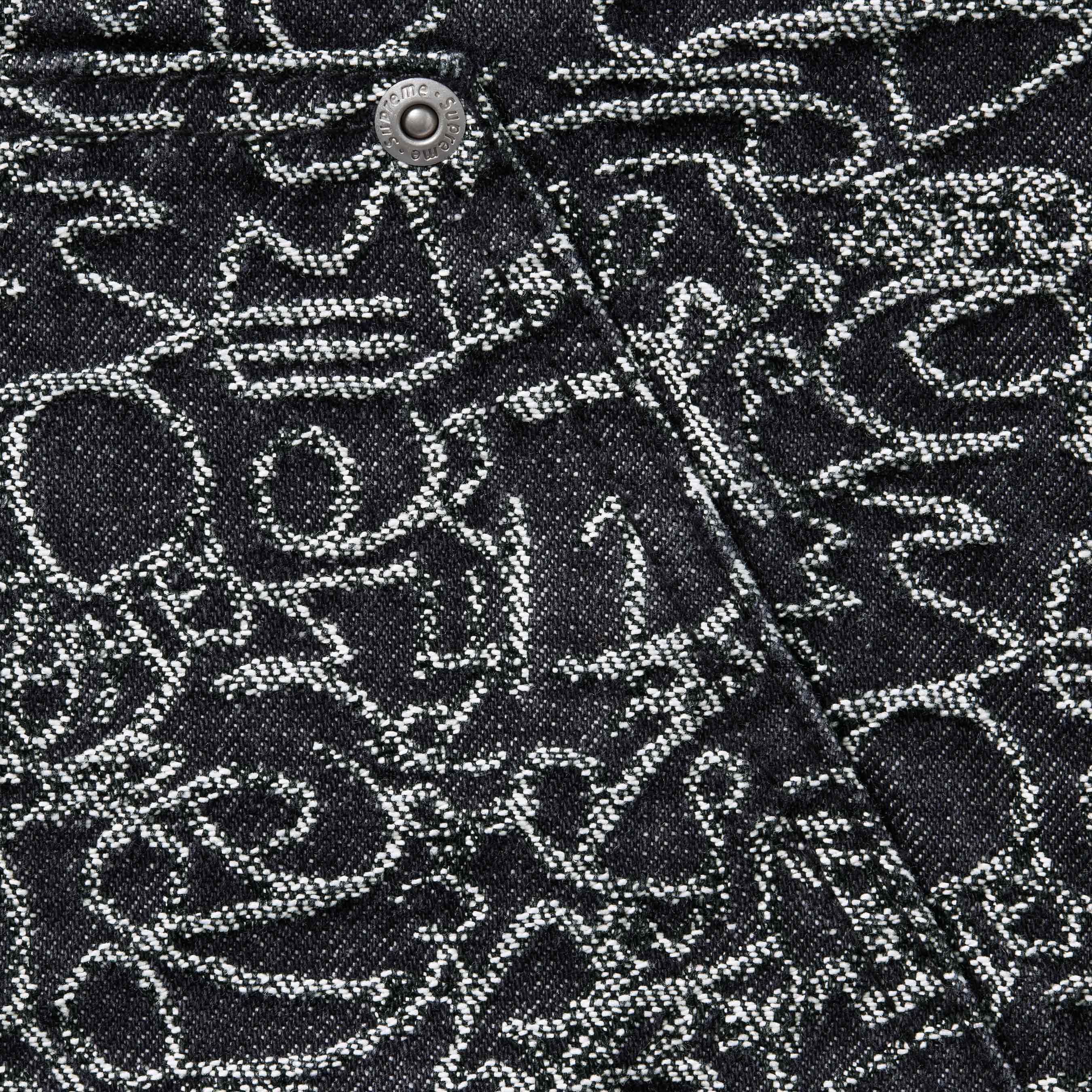 Handwriting Double Knee Denim Short