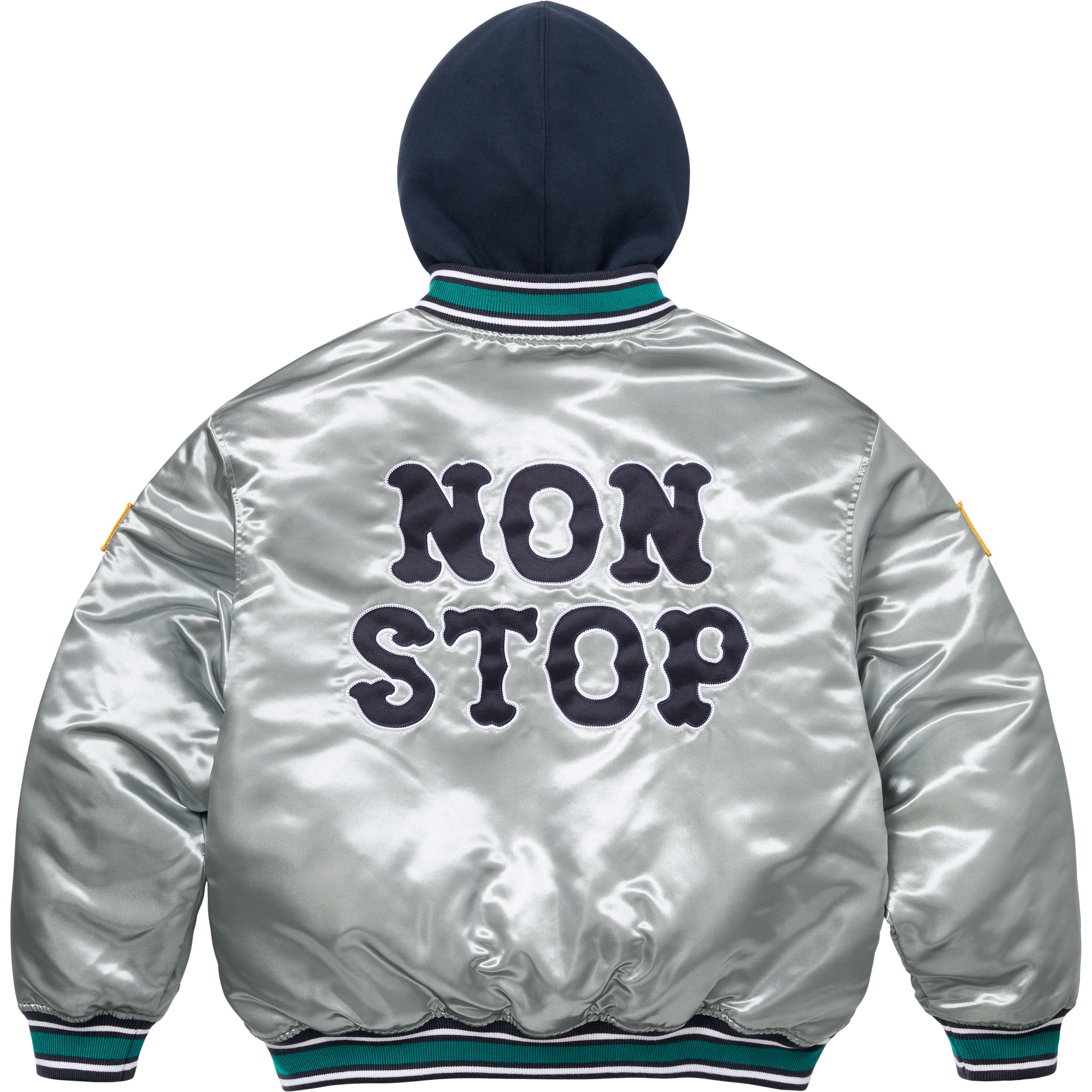 Supreme®/Homerun Satin Hooded Varsity Jacket