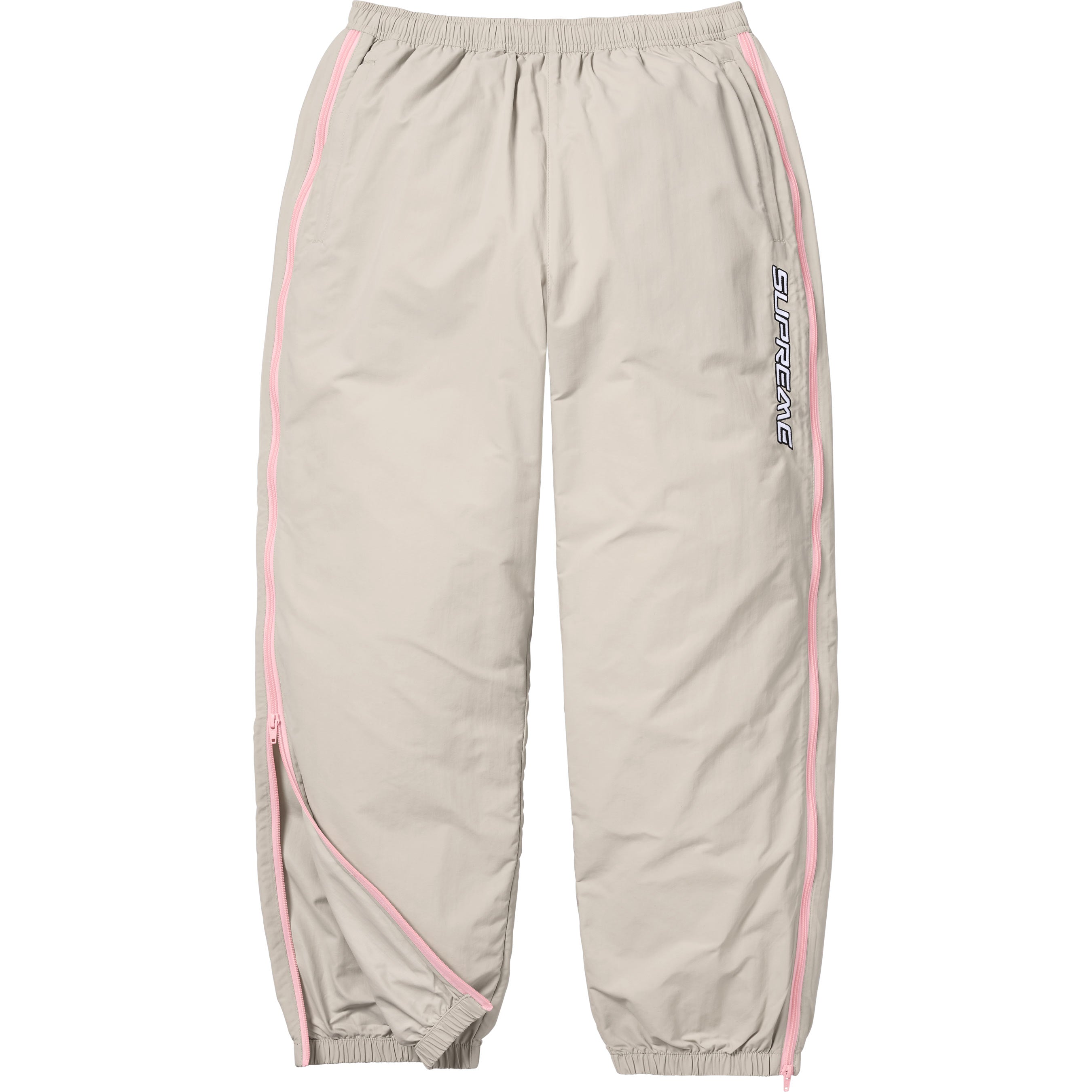 Contrast Zip Warm Up Pant