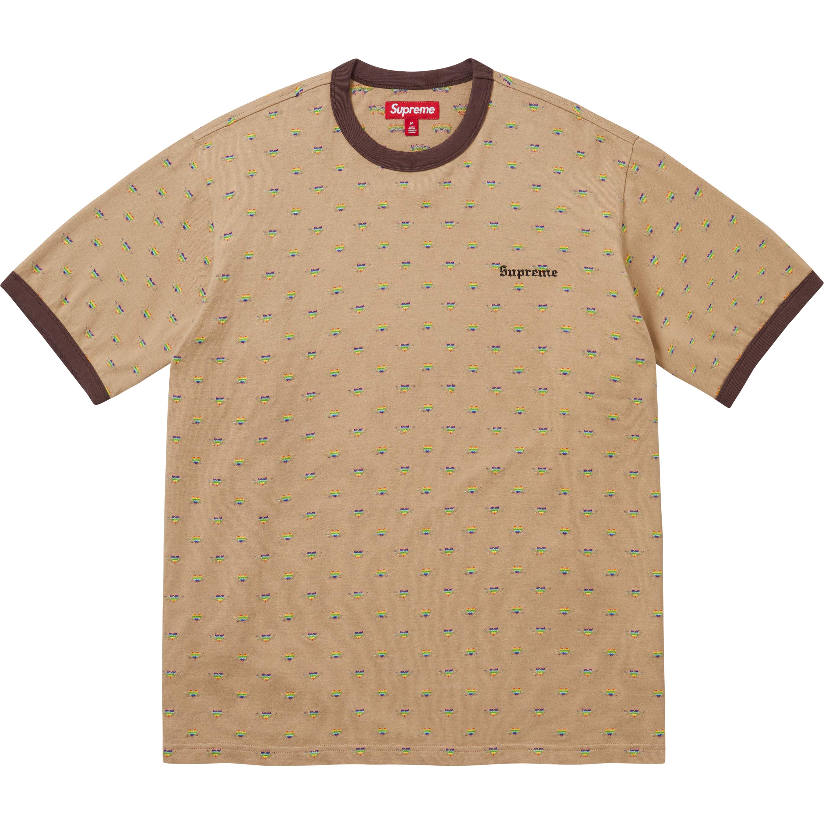 Hearts Intarsia Ringer Tee