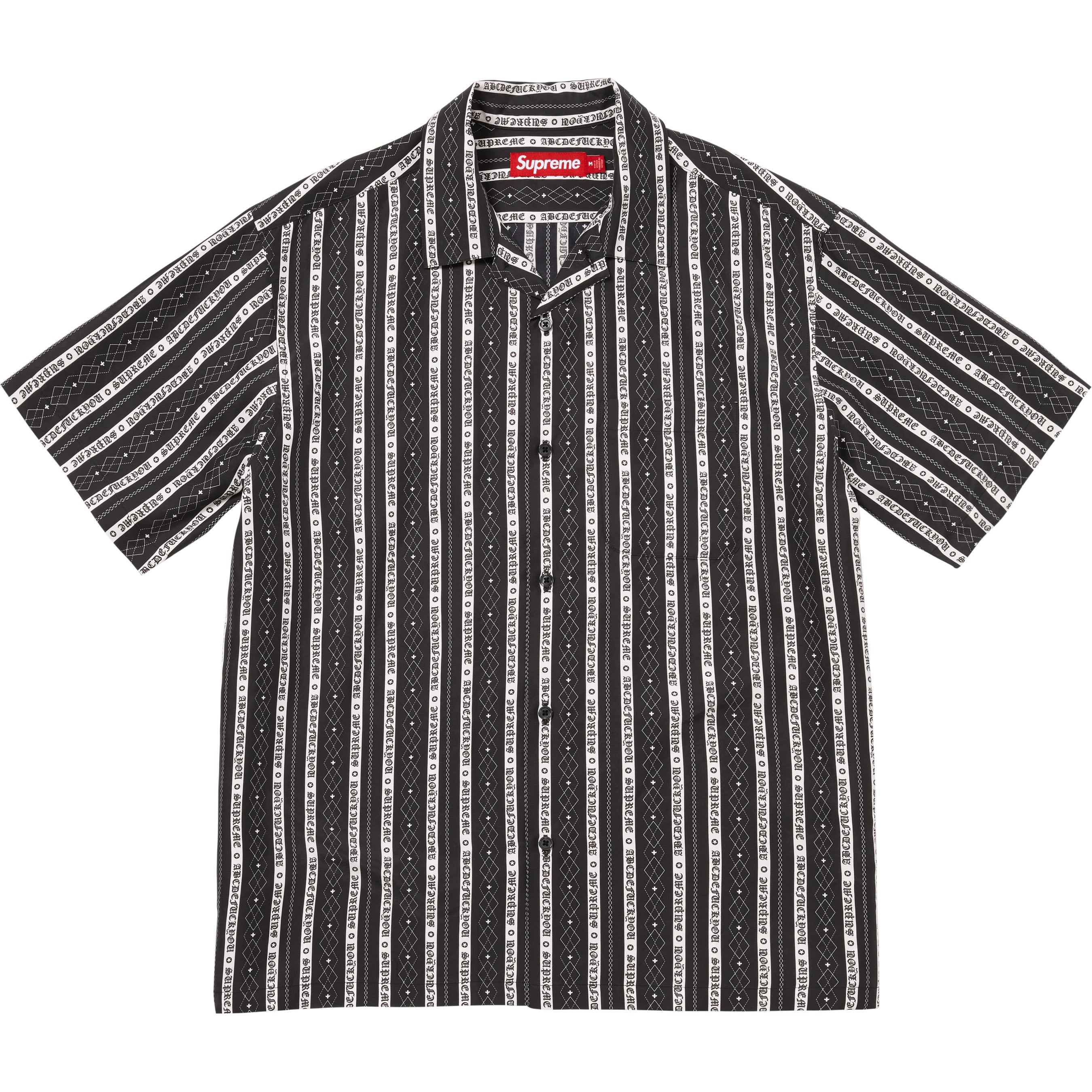 Old English Stripe Silk S/S Shirt