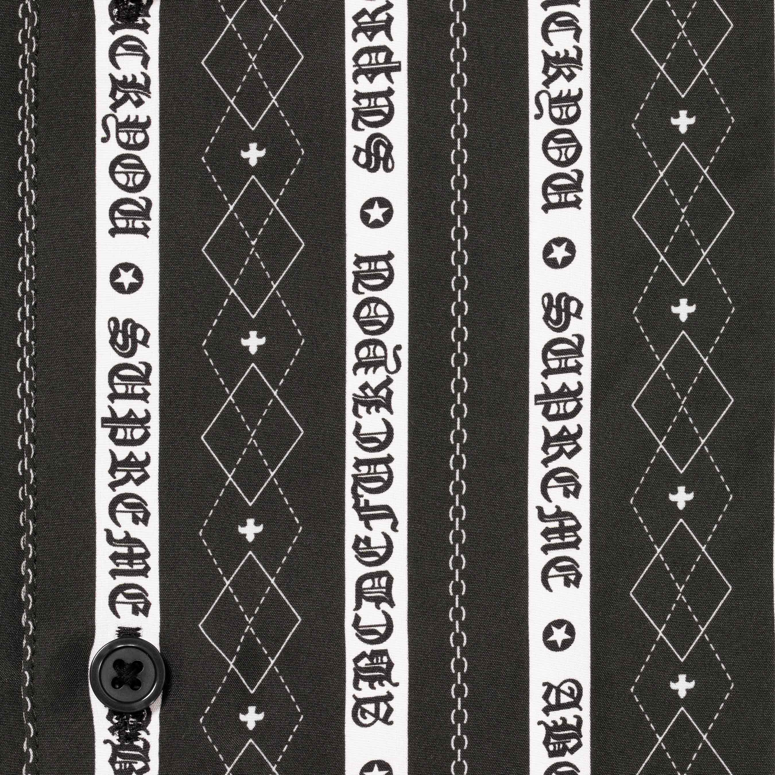 Old English Stripe Silk S/S Shirt