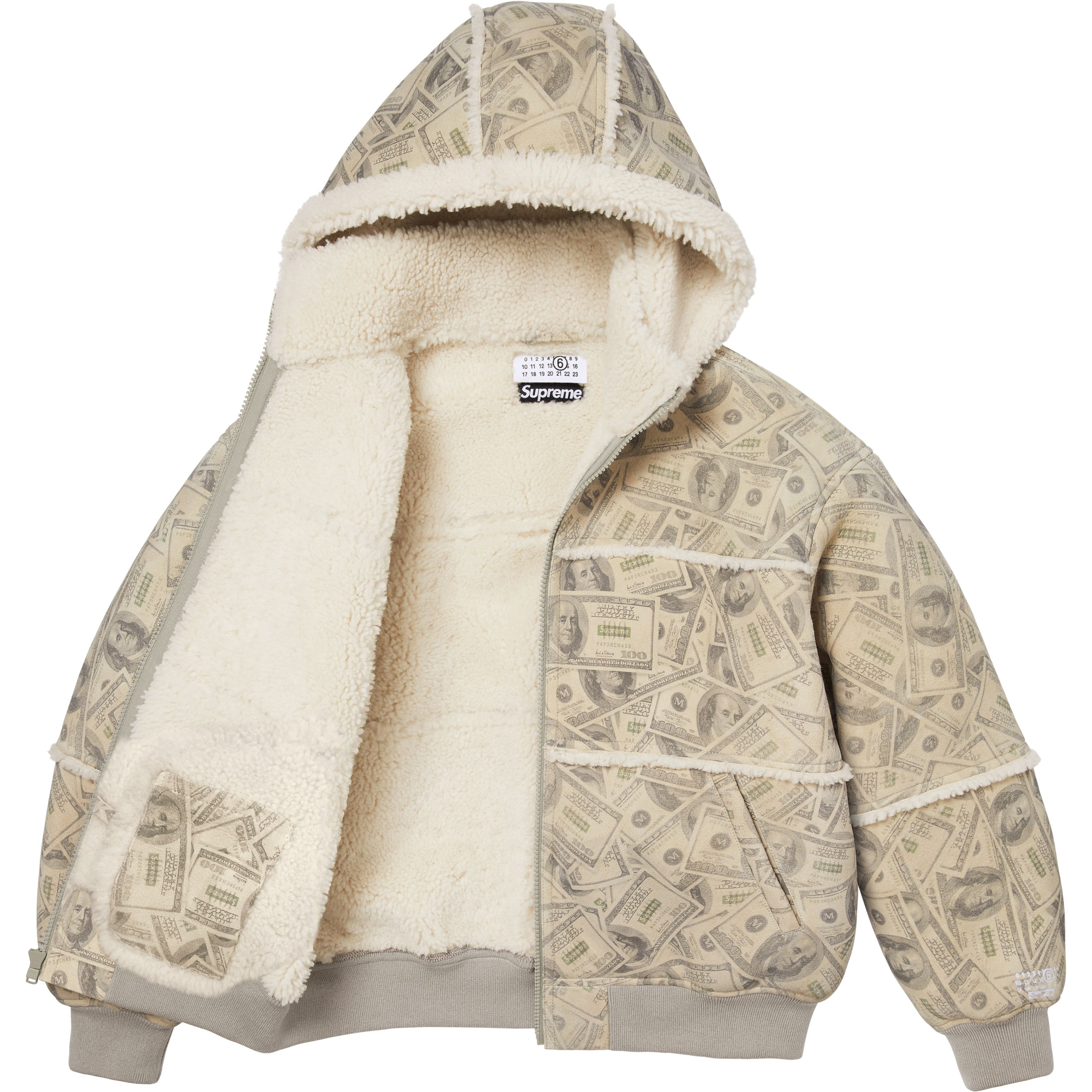 Supreme®/MM6 Maison Margiela Hooded Shearling Bomber Jacket