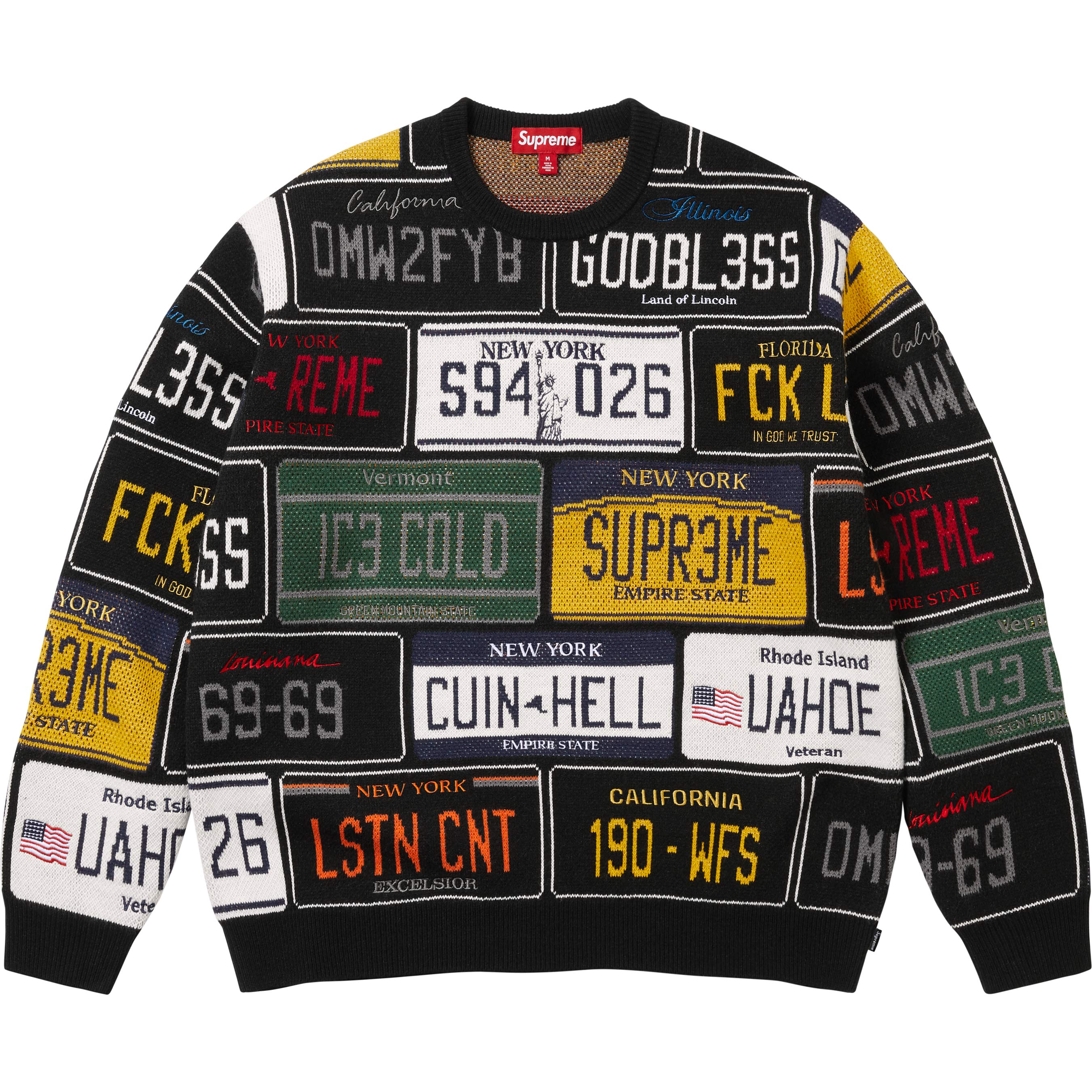 License Plate Sweater