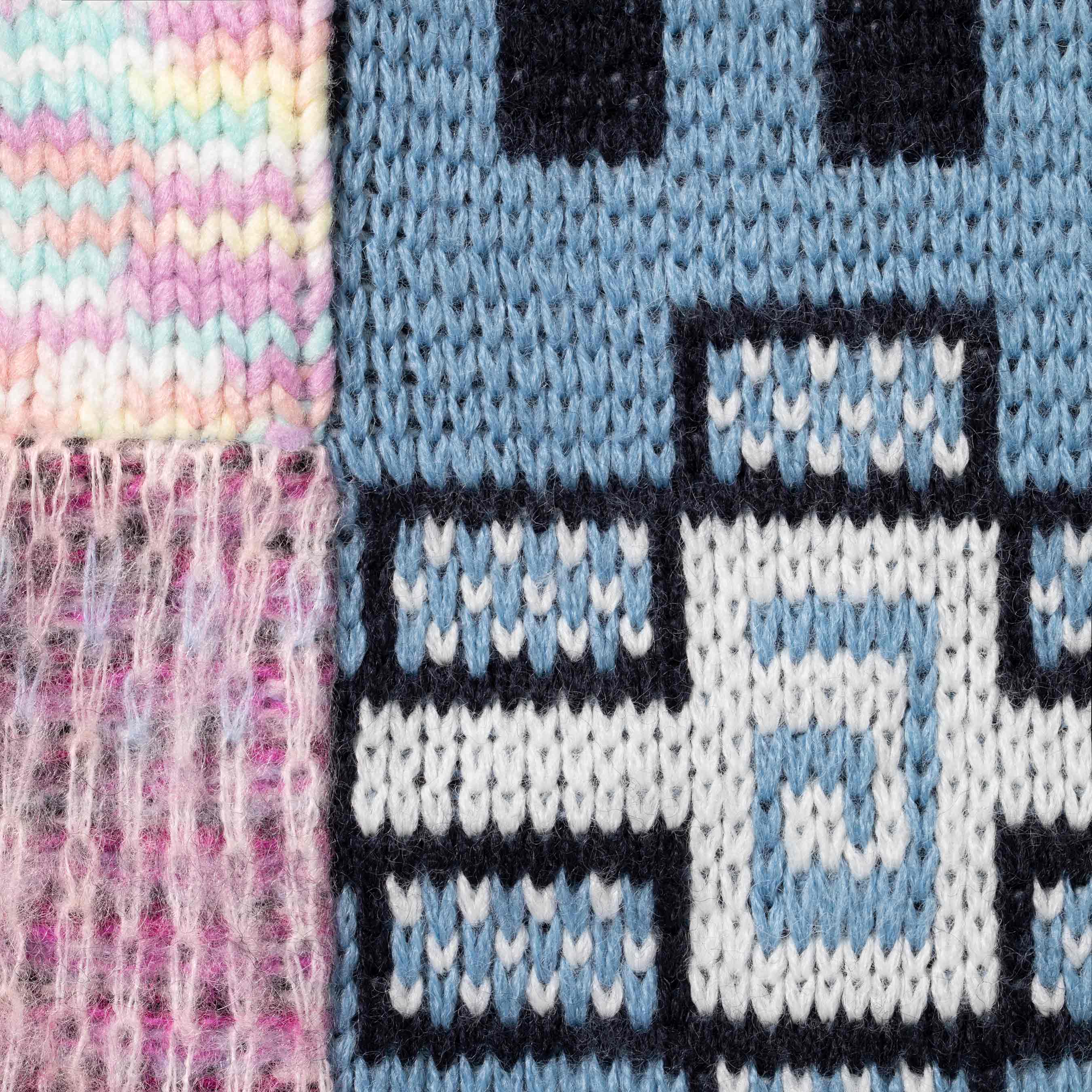 Patchwork Zip Up Hooded Sweater