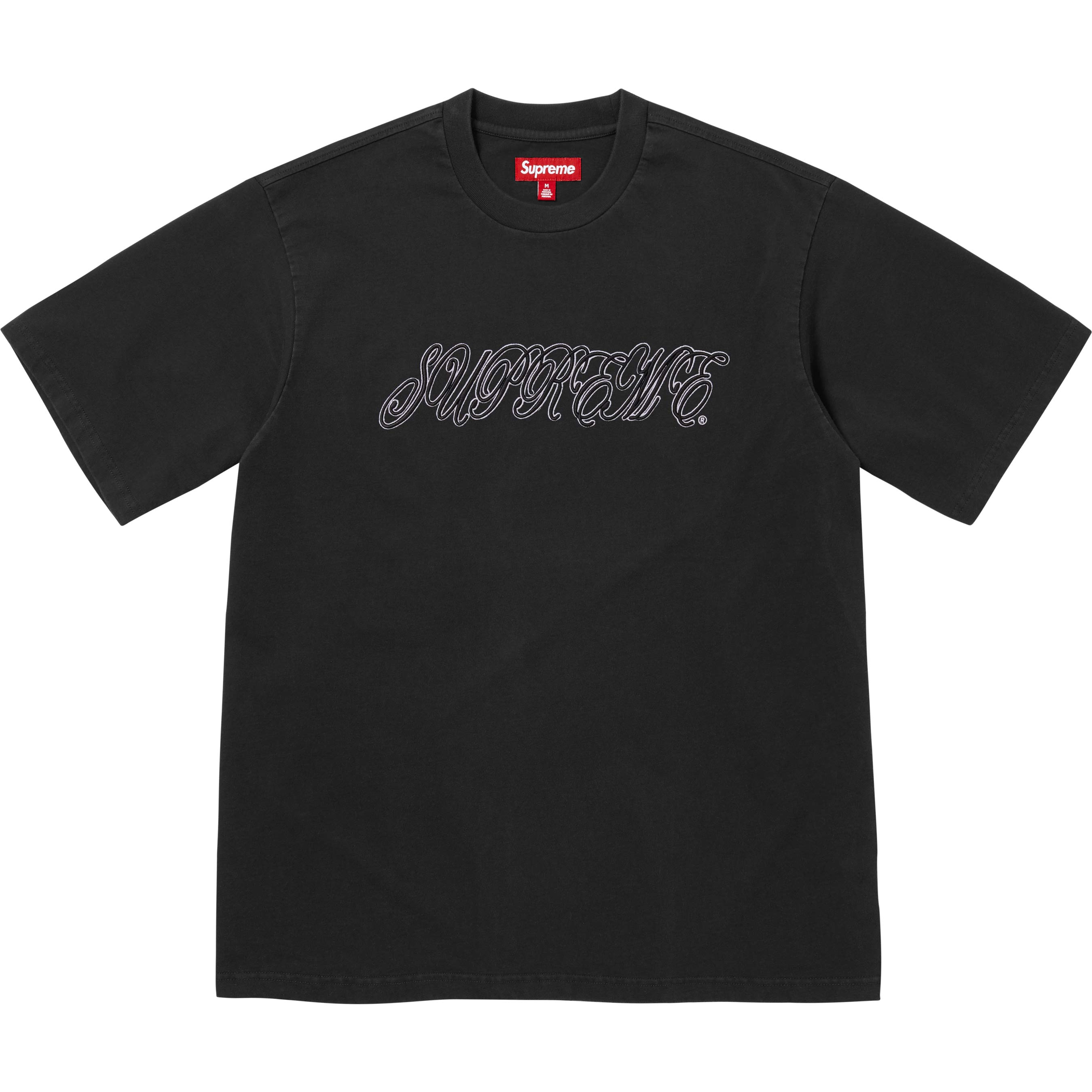 Raised Script S/S Top