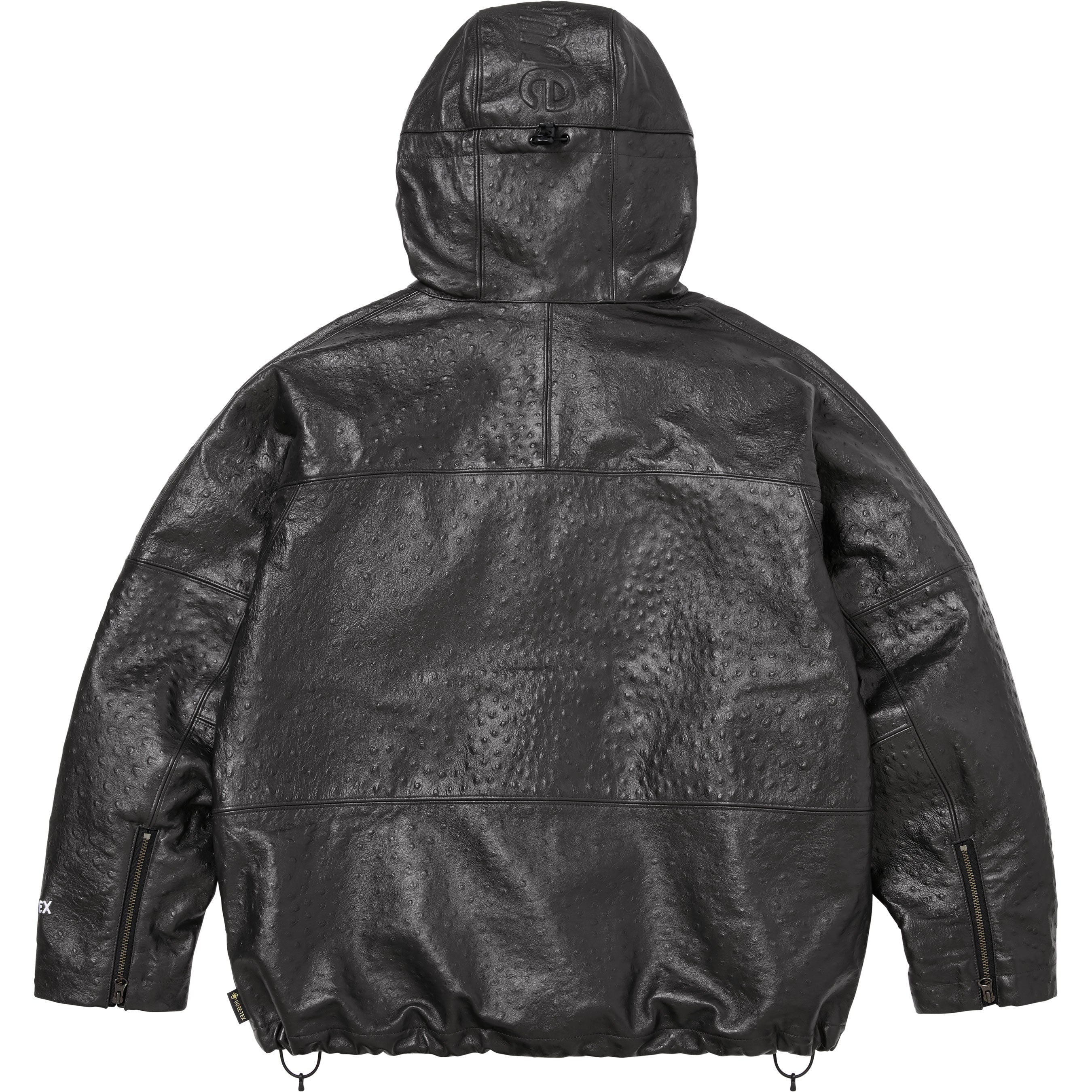 GORE-TEX Ostrich Embossed Leather Jacket