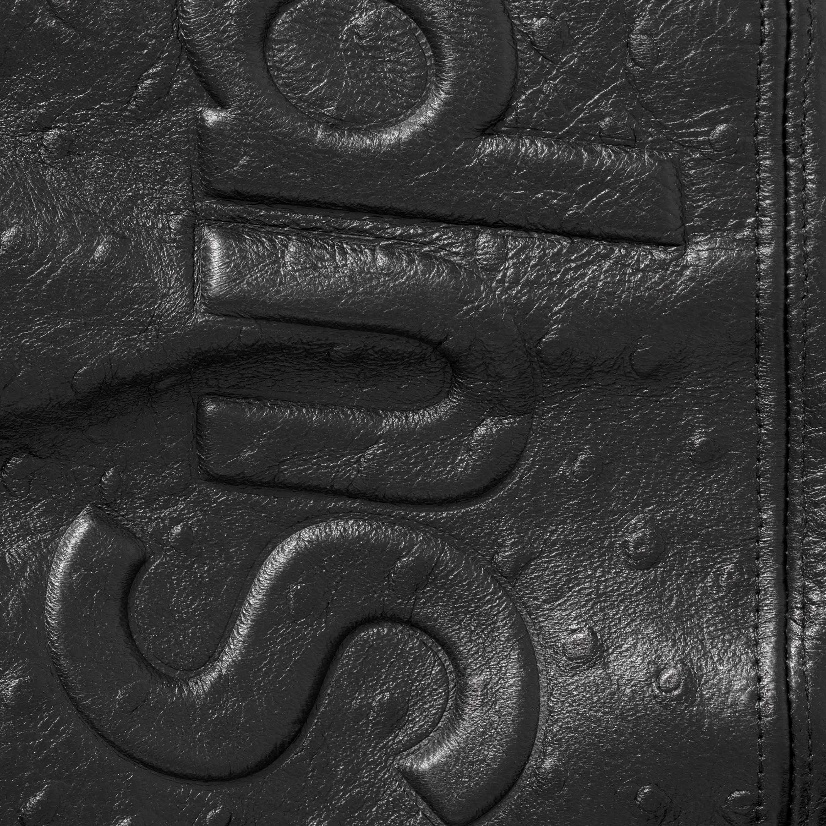 GORE-TEX Ostrich Embossed Leather Jacket