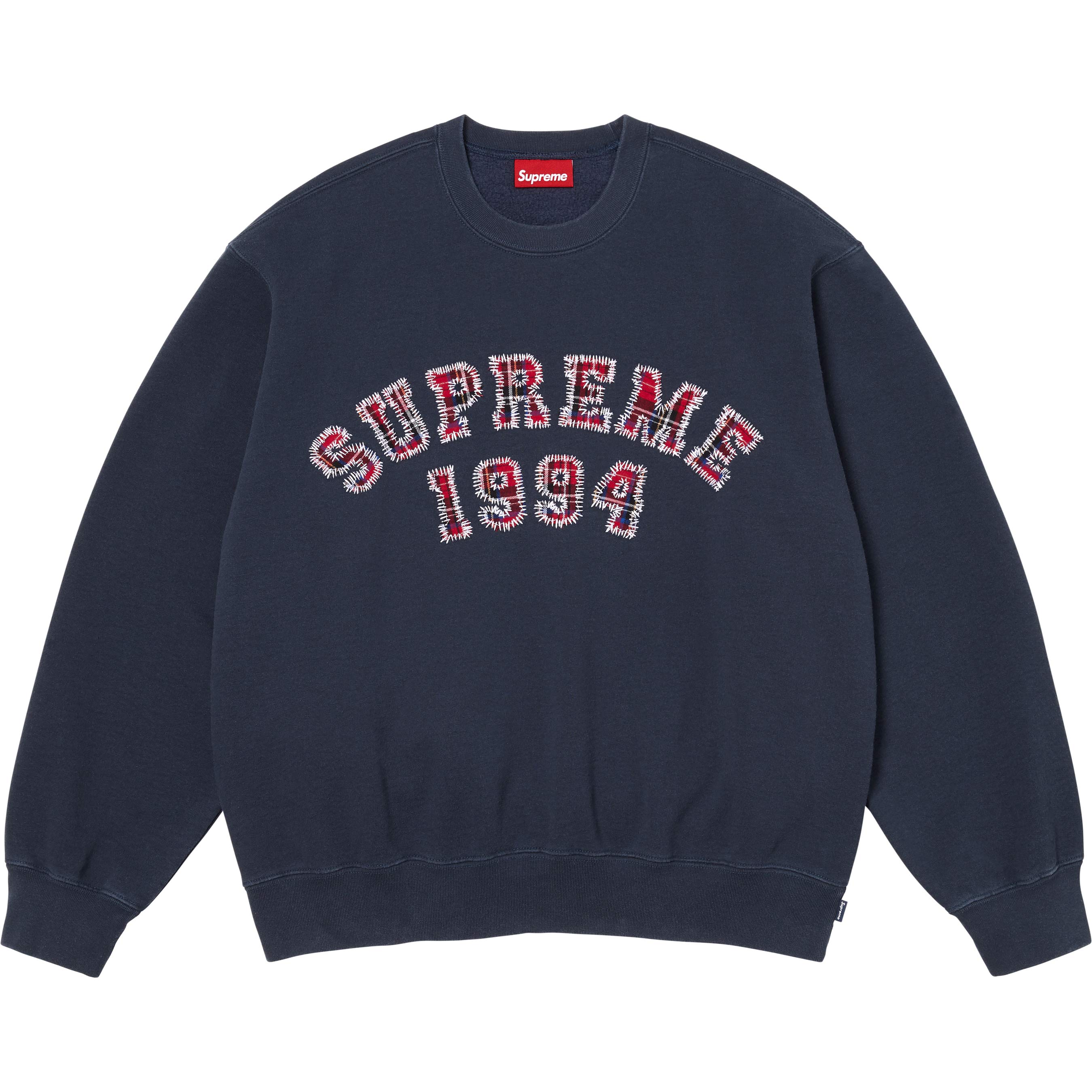 Plaid Arc Crewneck