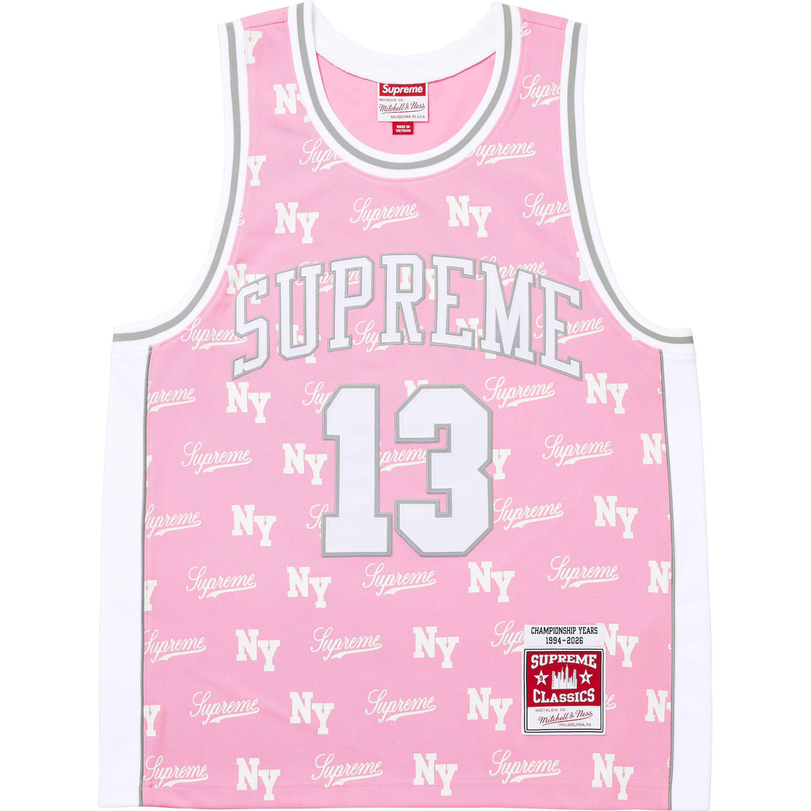 Supreme®/Mitchell & Ness® Monogram Basketball Jersey