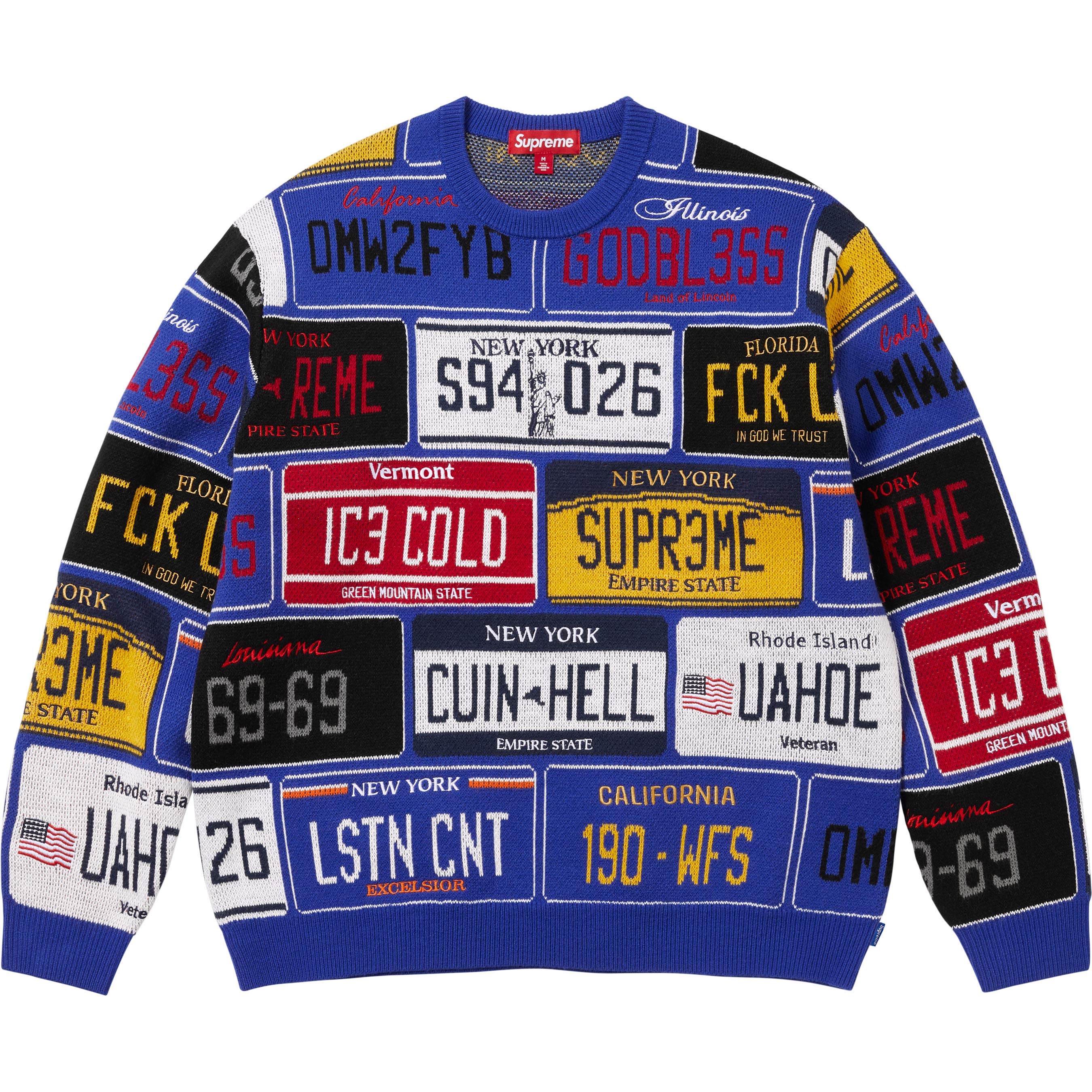 License Plate Sweater