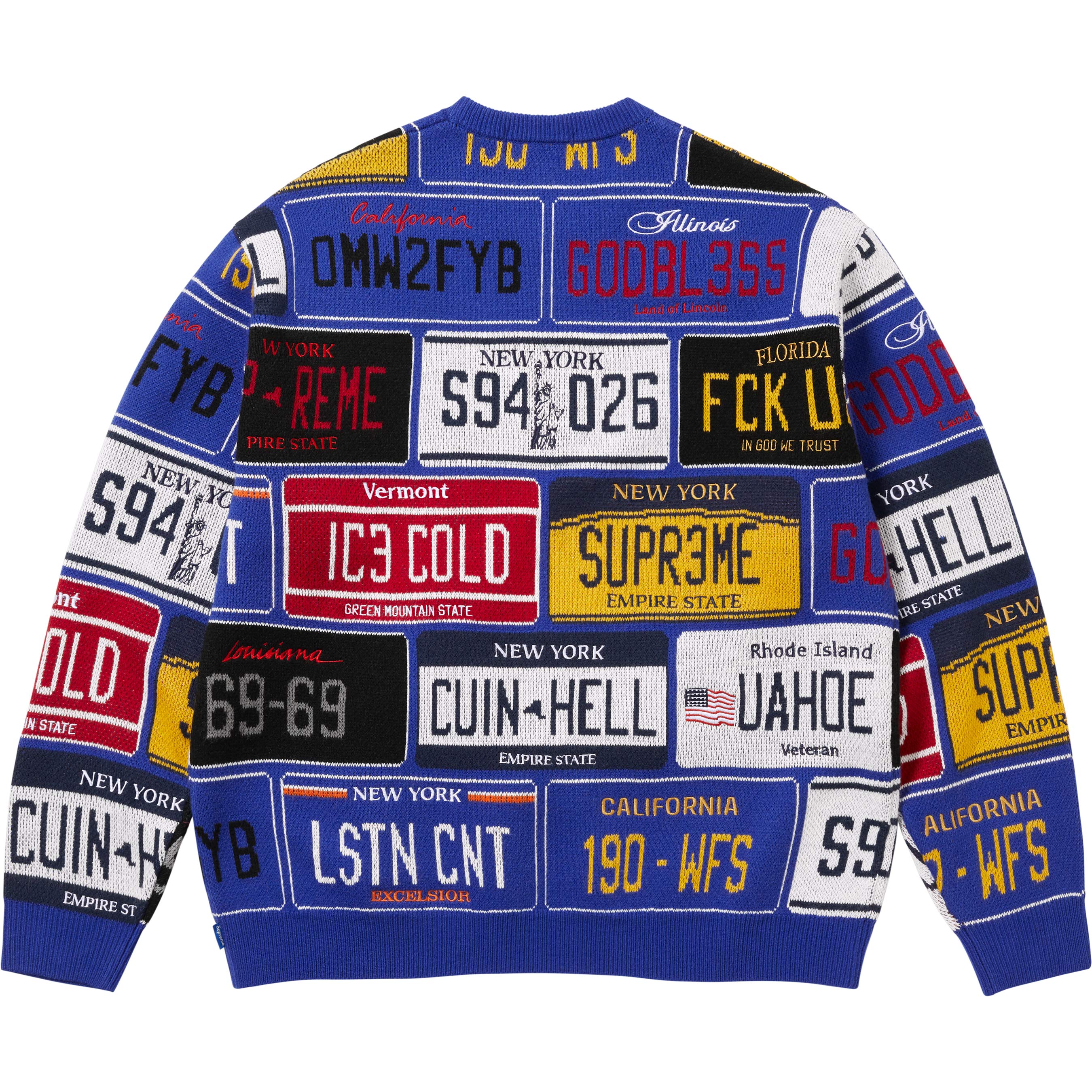 License Plate Sweater