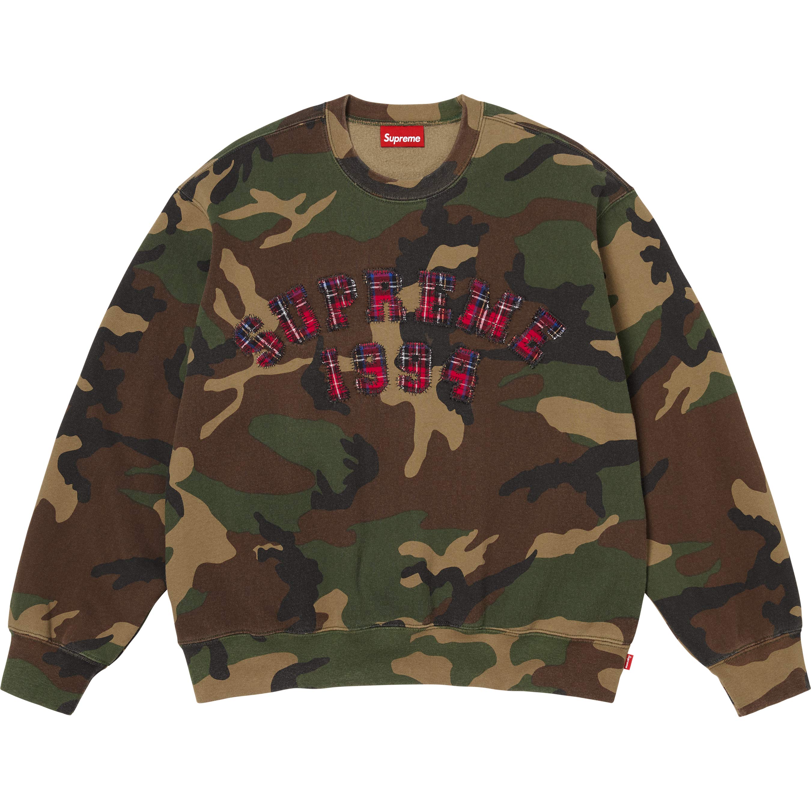 Plaid Arc Crewneck