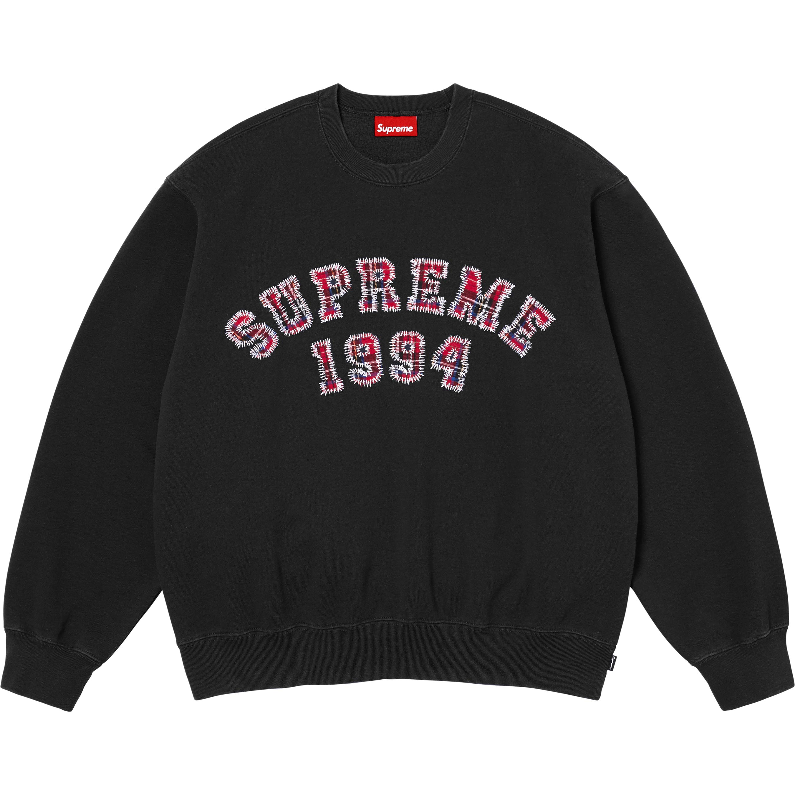 Plaid Arc Crewneck