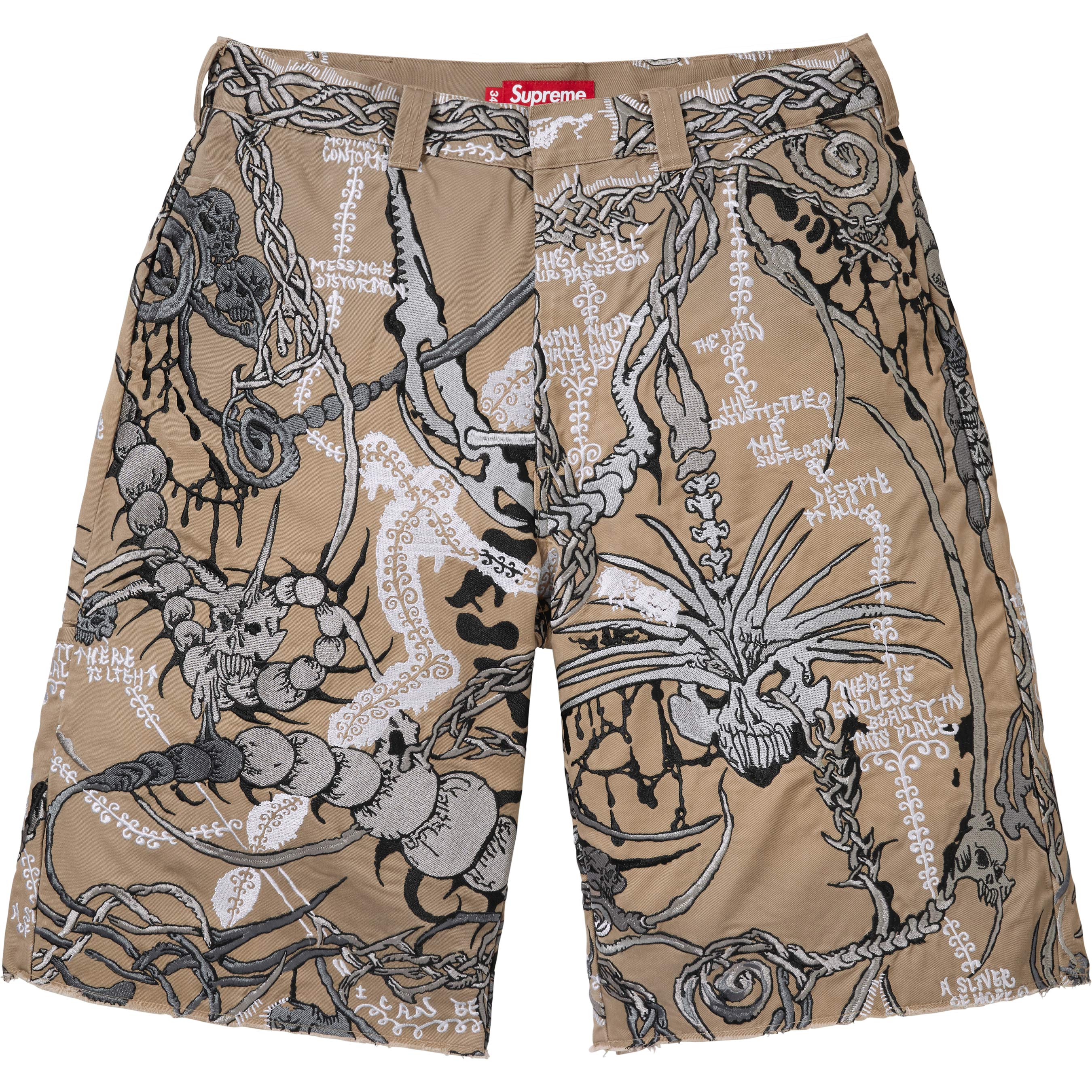 Wombat Embroidered Work Short