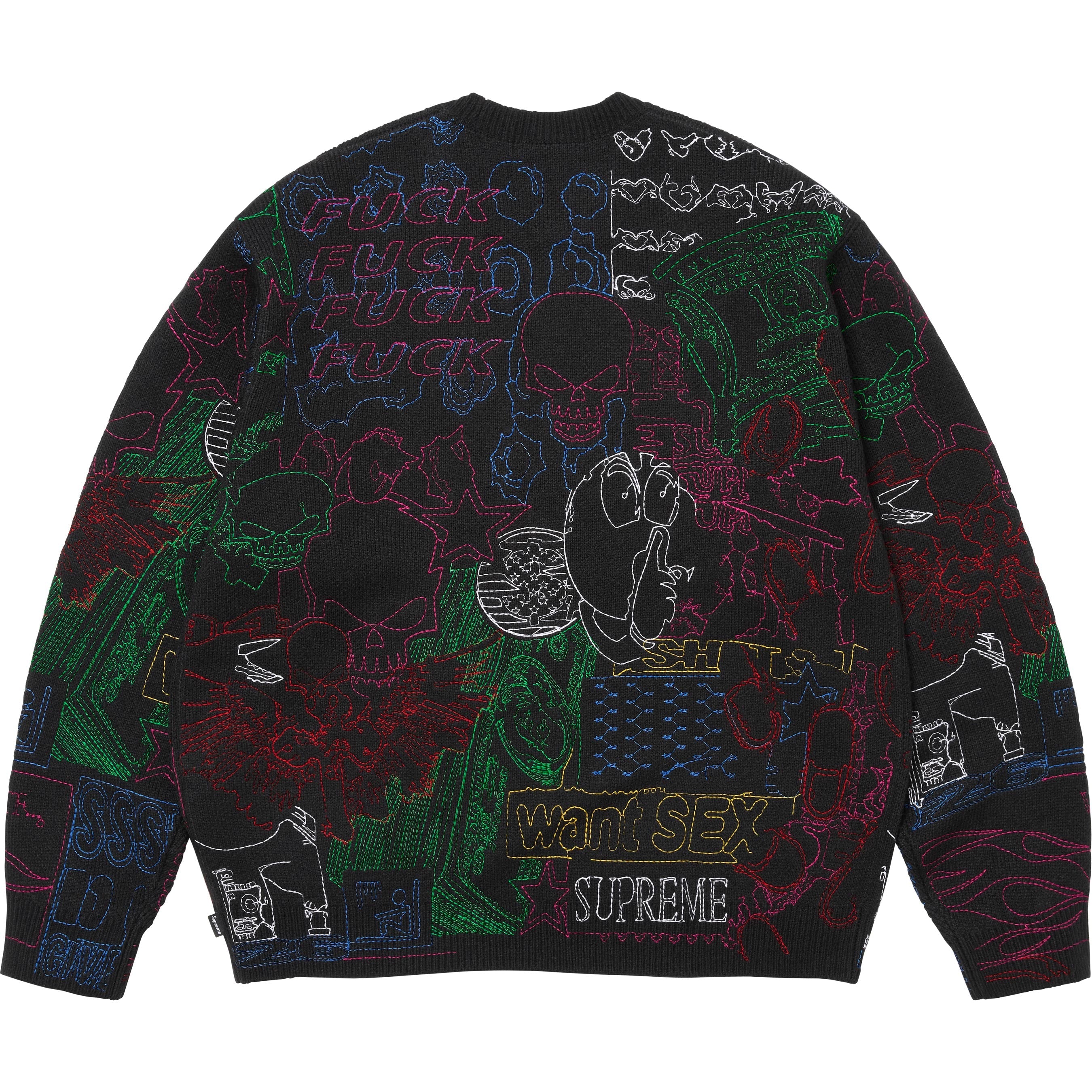 Collage Embroidered Sweater