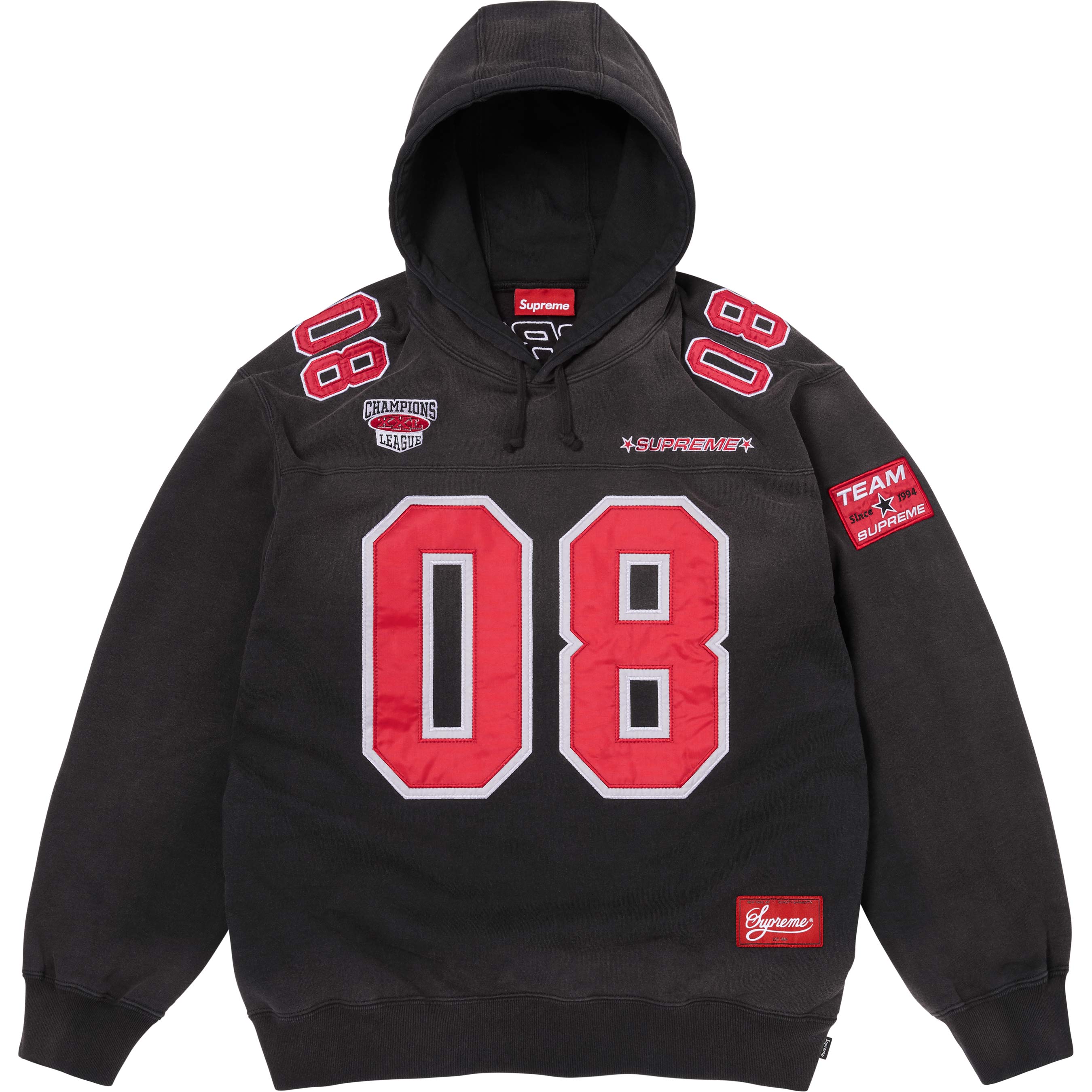 Football Jersey Hooded Sweatshirt
