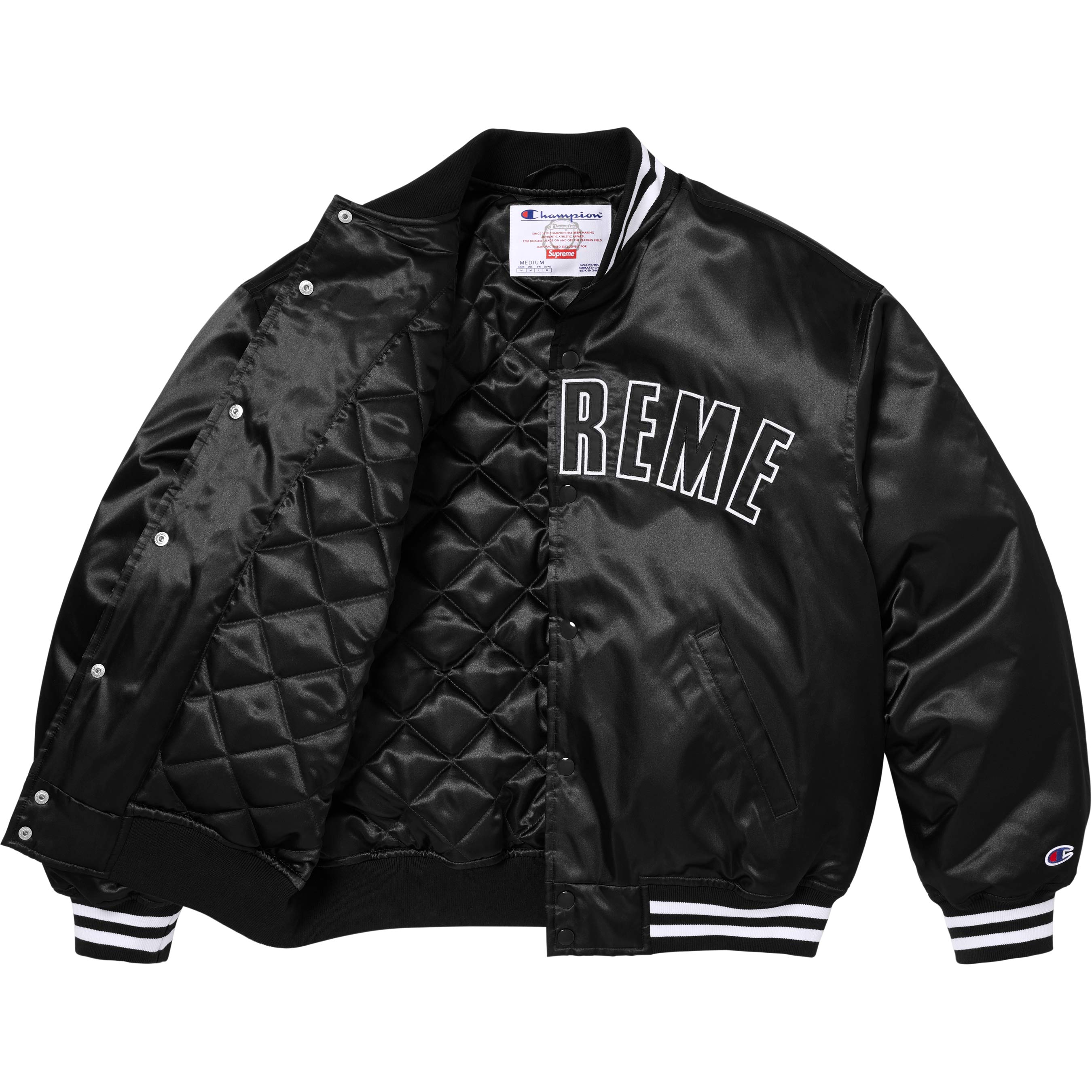 Supreme®/Champion® Satin Varsity Jacket