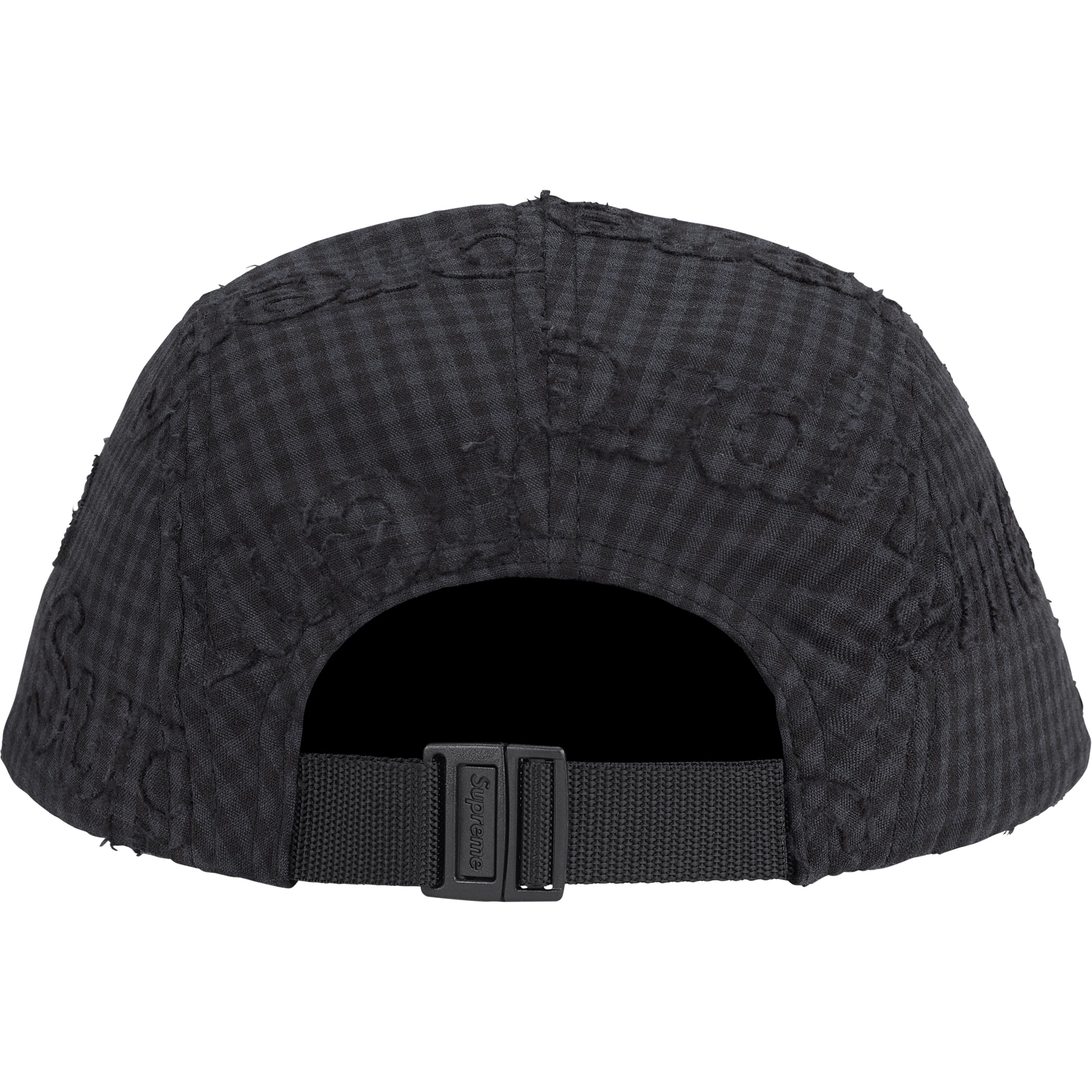 Monogram Gingham Camp Cap