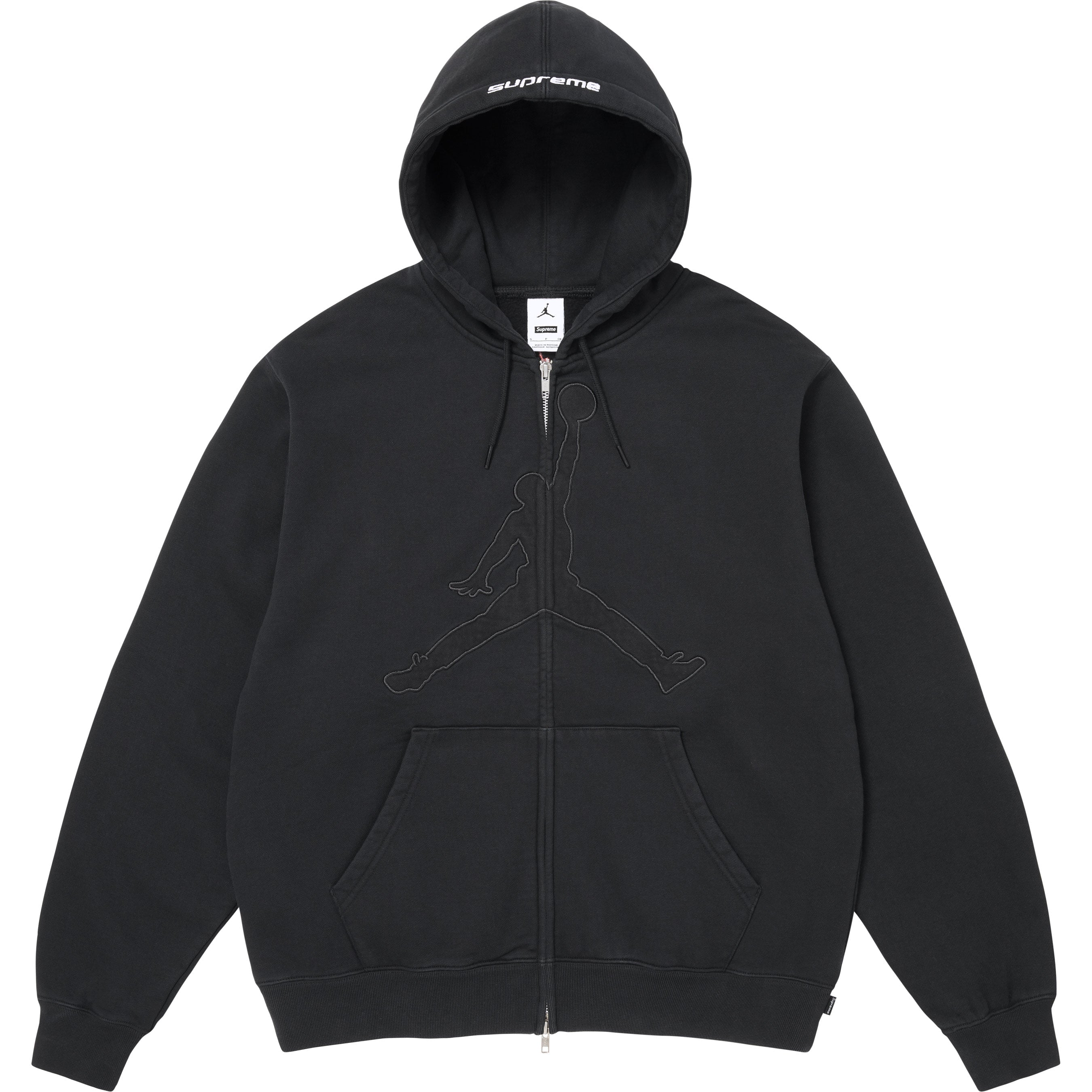 Supreme®/Jordan® Zip Up Hooded Sweatshirt