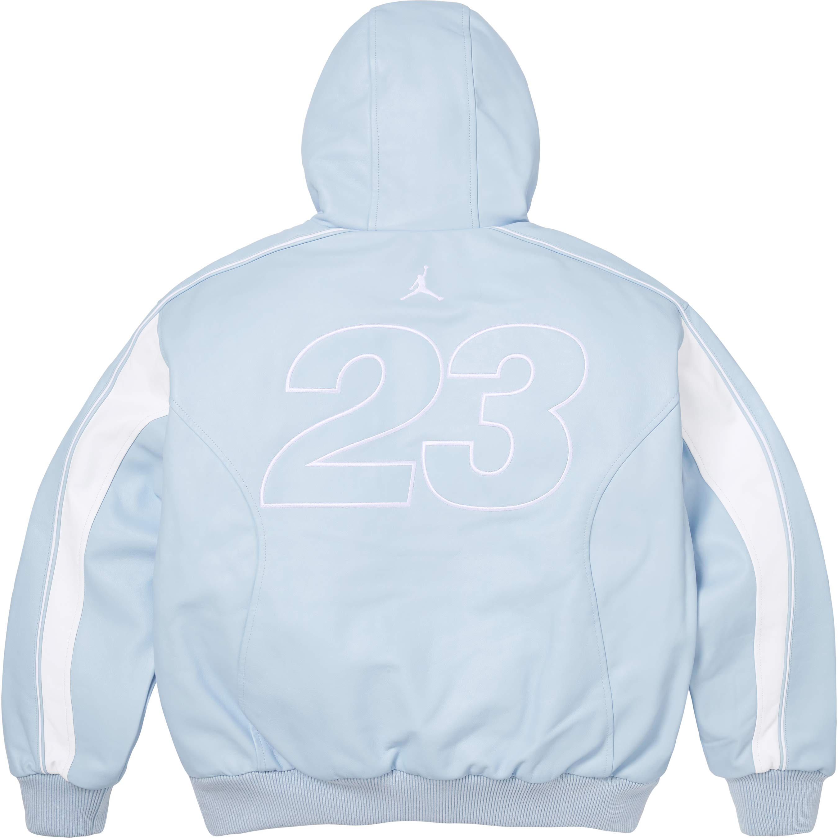 Supreme®/Jordan® Hooded Leather Jacket