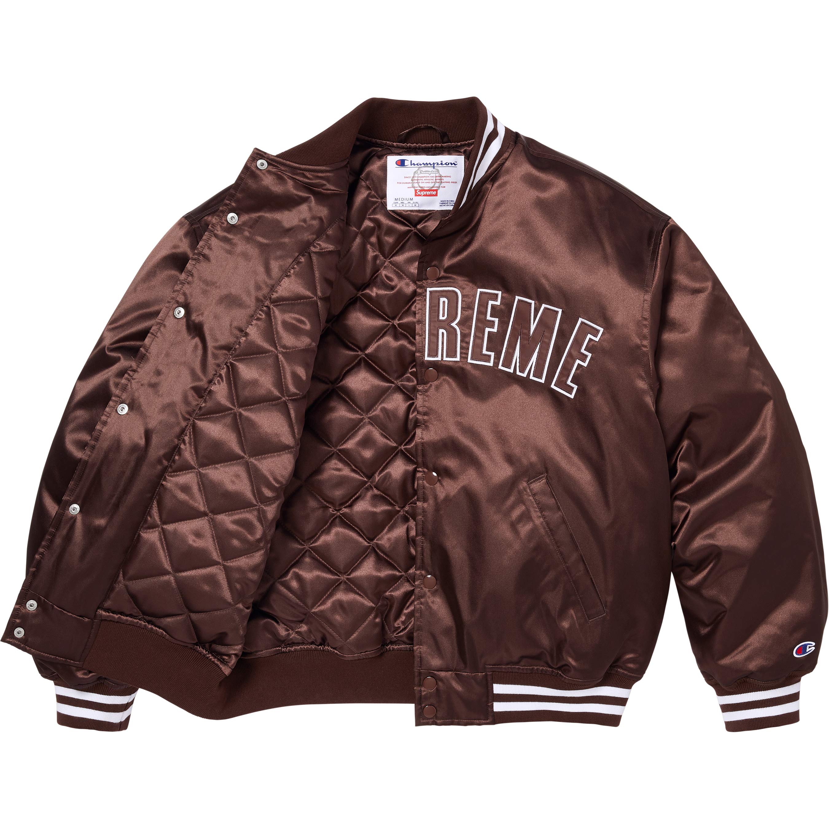 Supreme®/Champion® Satin Varsity Jacket