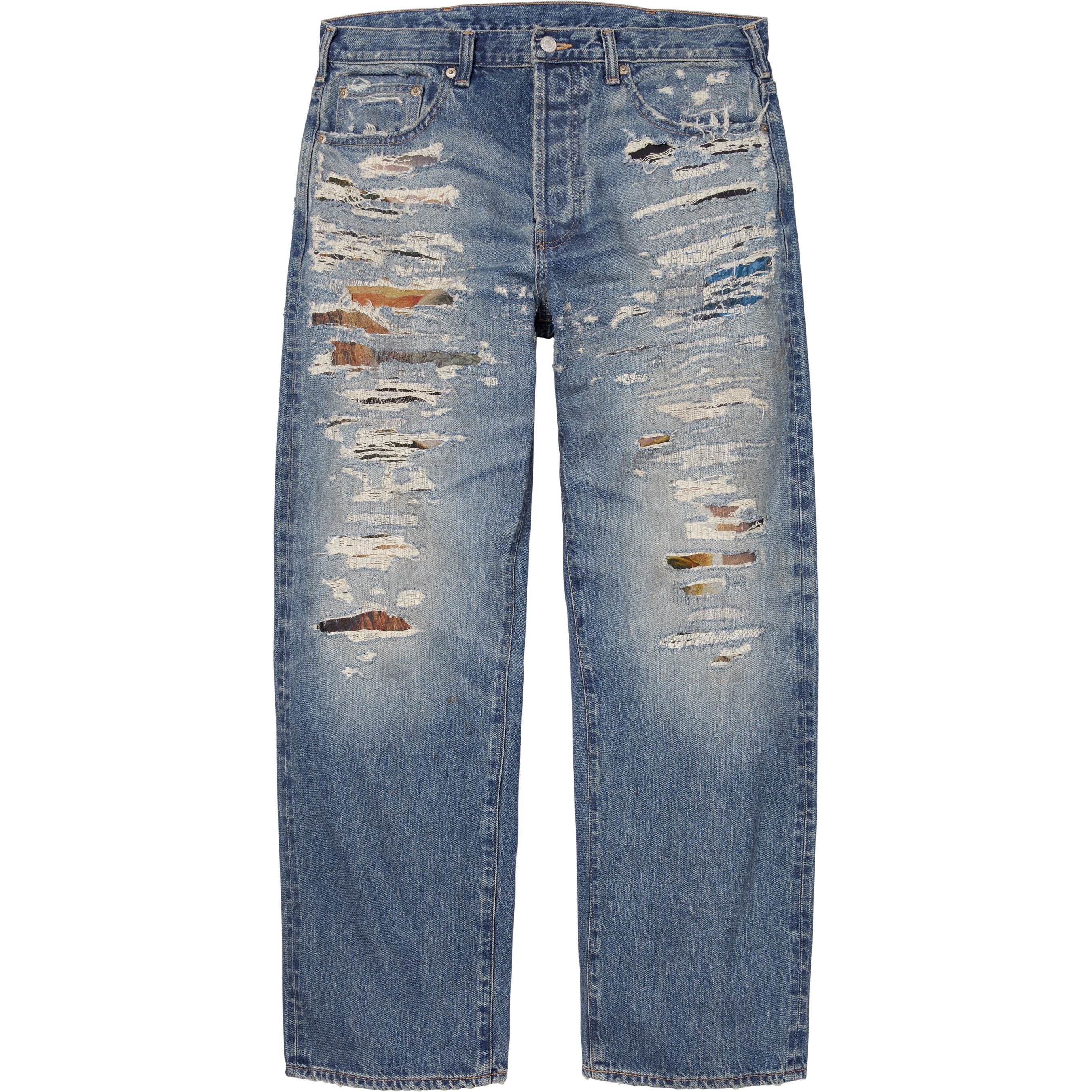 Supreme®/MM6 Maison Margiela Distressed Loose Fit Selvedge Jean