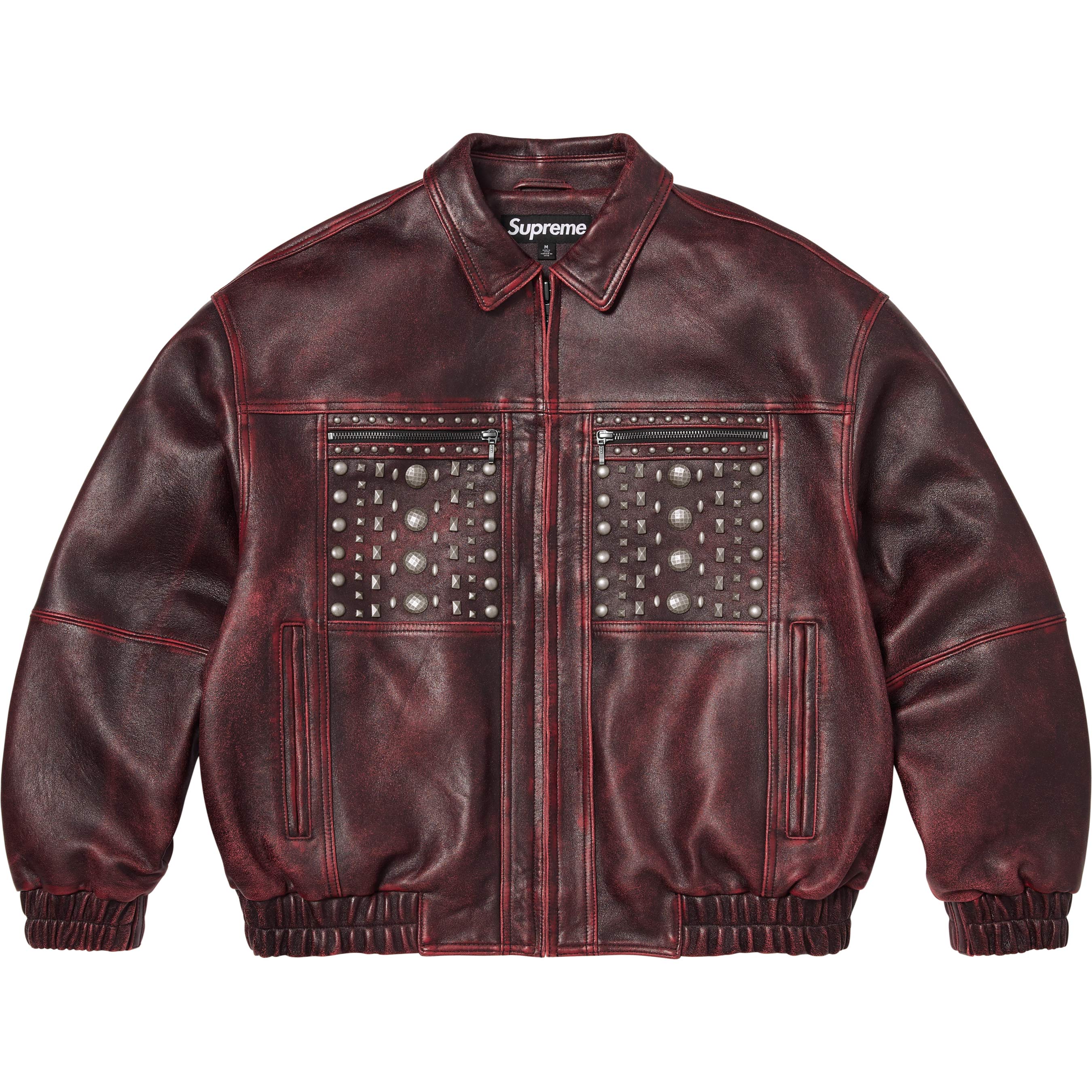 Multi Studded Leather Jacket