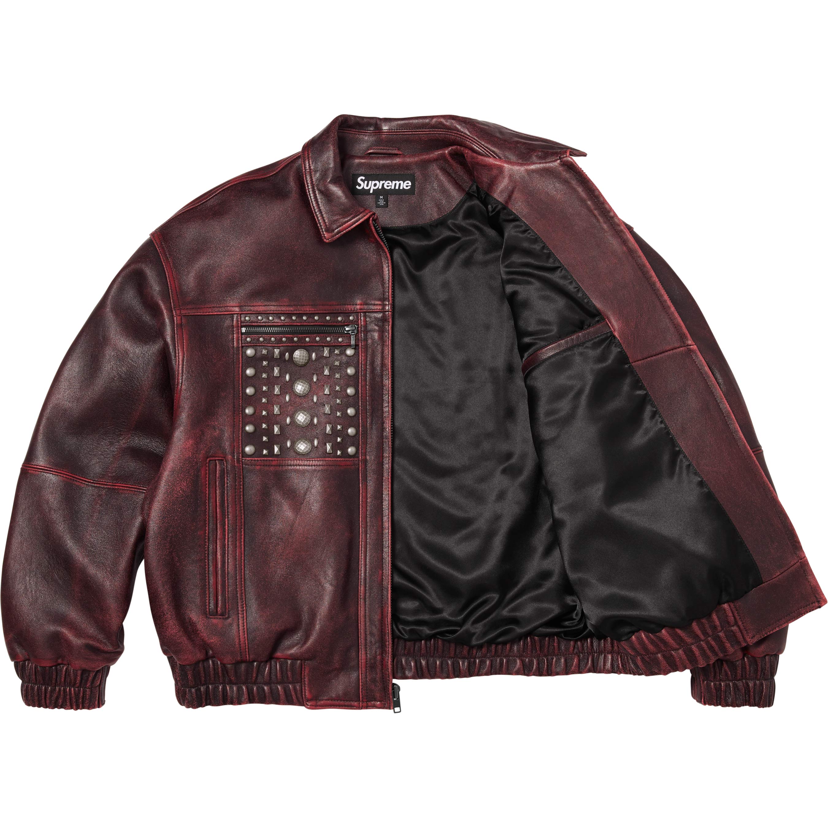 Multi Studded Leather Jacket