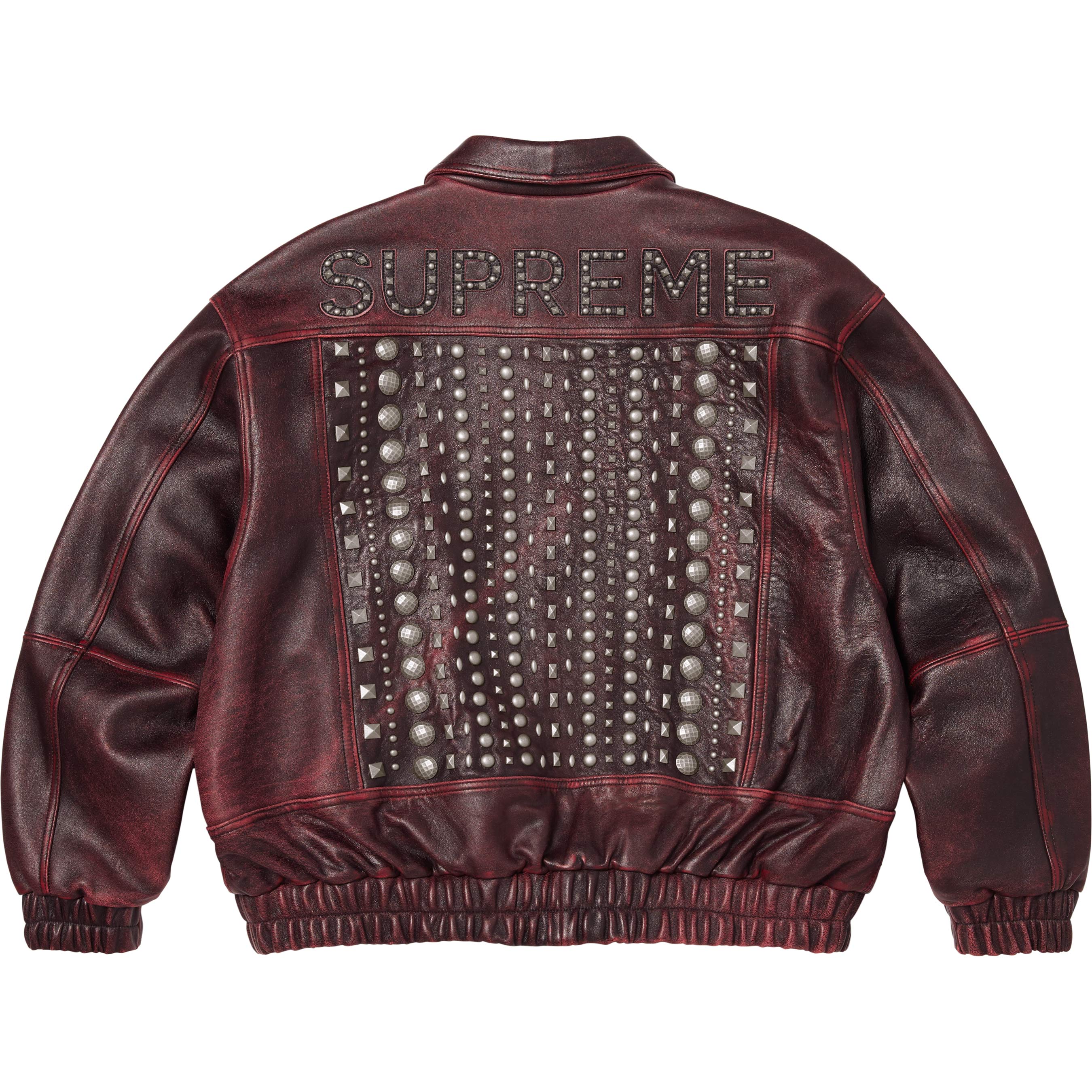 Multi Studded Leather Jacket
