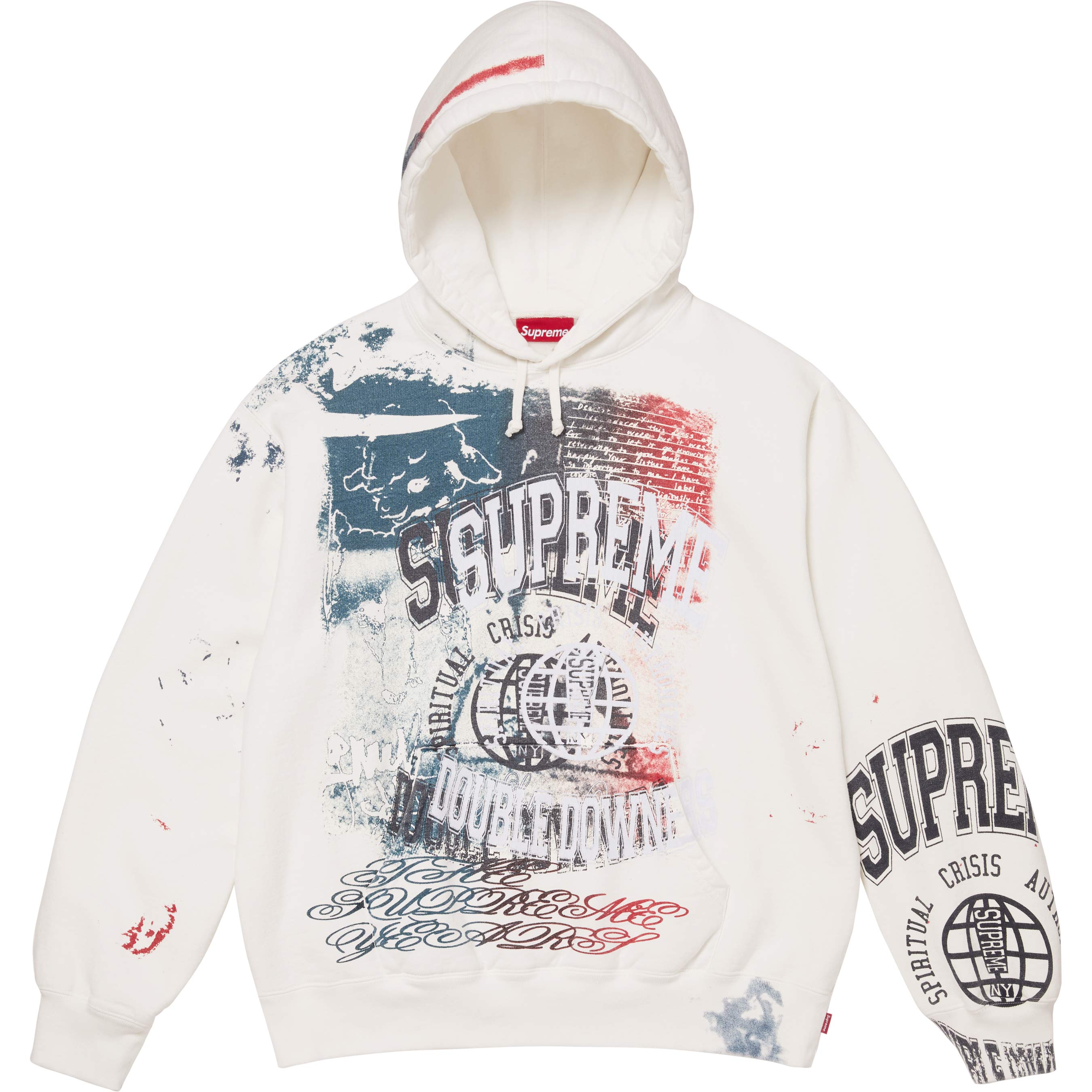 Overprint Hooded Sweatshirt