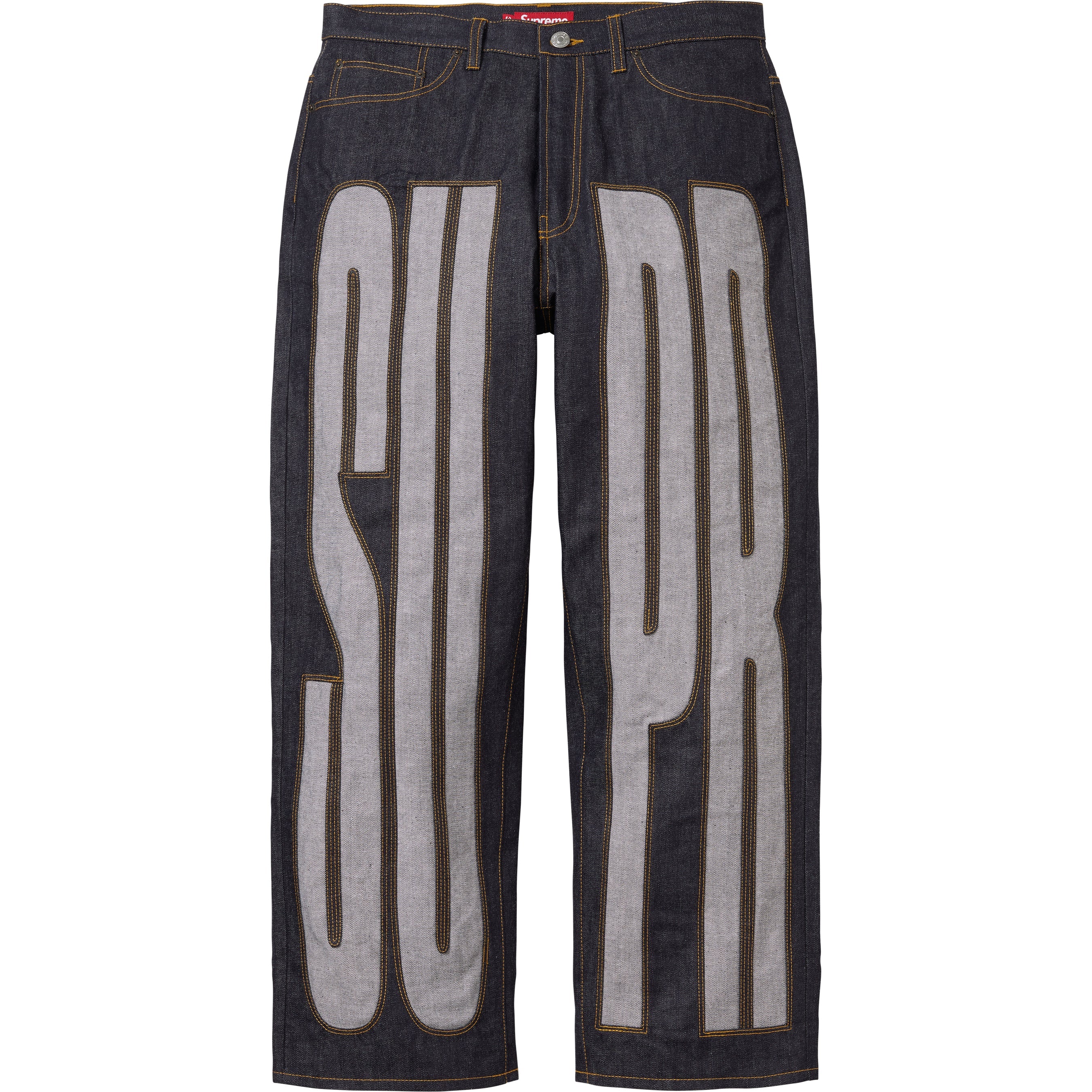 Inset Spellout Baggy Jean