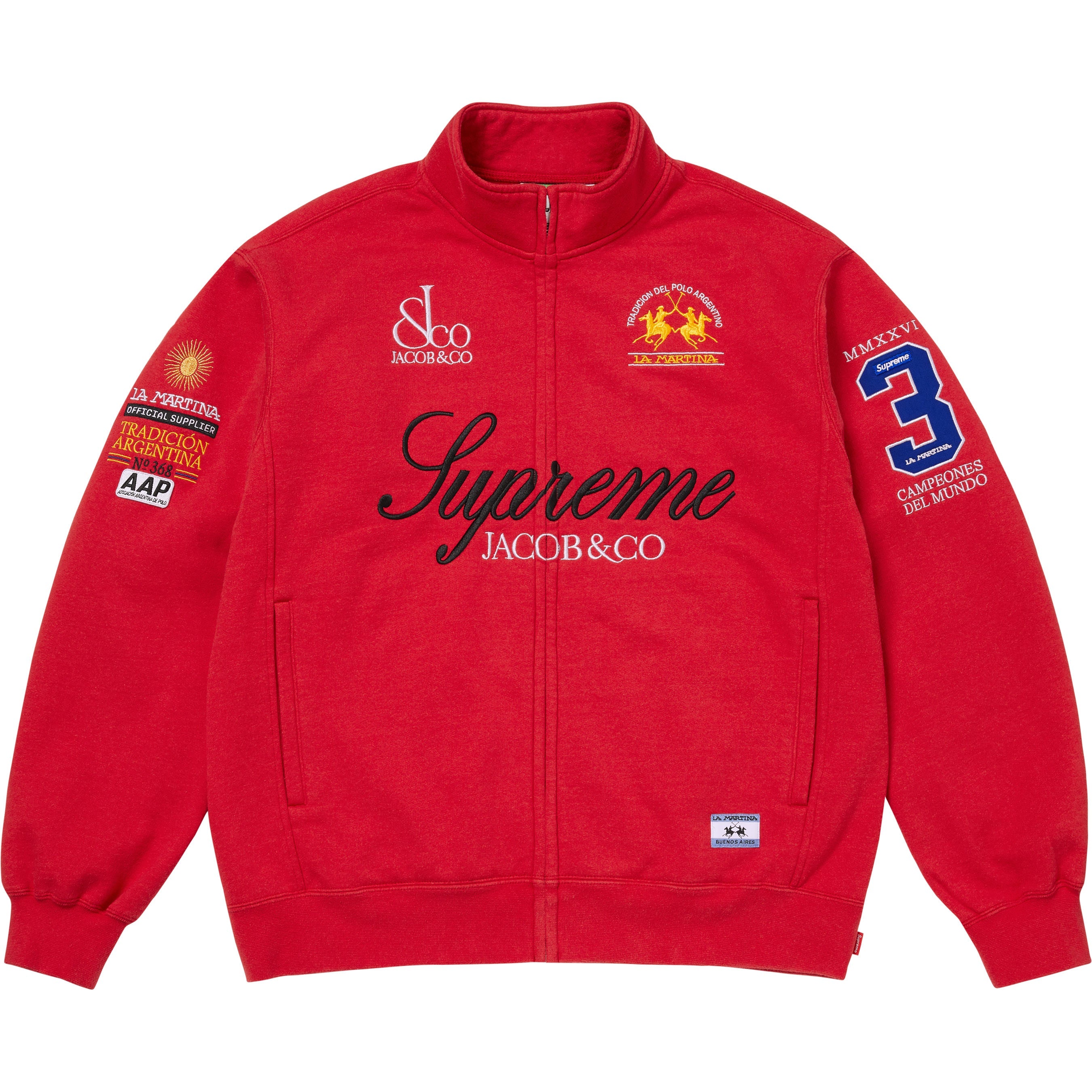 Supreme®/La Martina/Jacob & Co Zip Up Sweatshirt