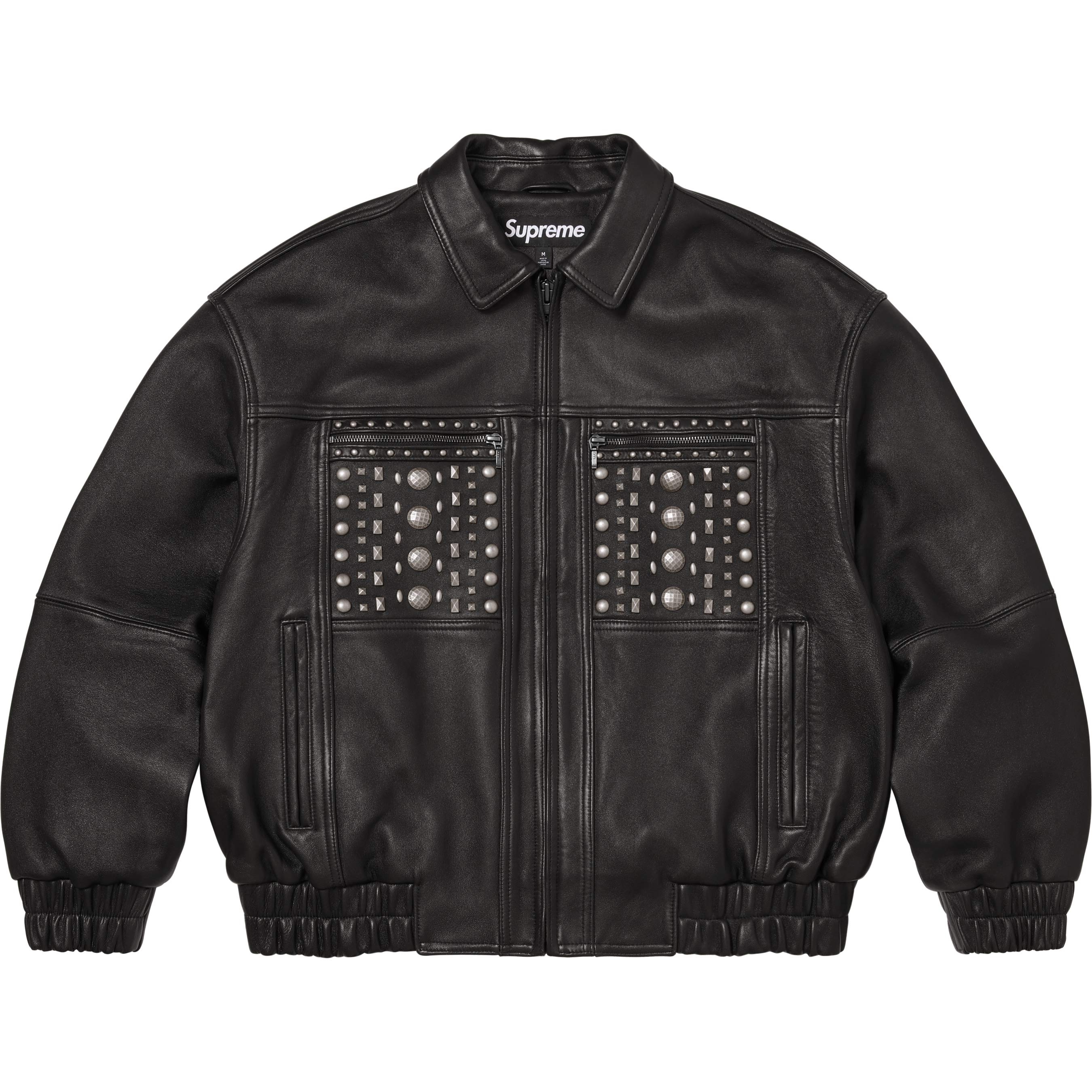 Multi Studded Leather Jacket