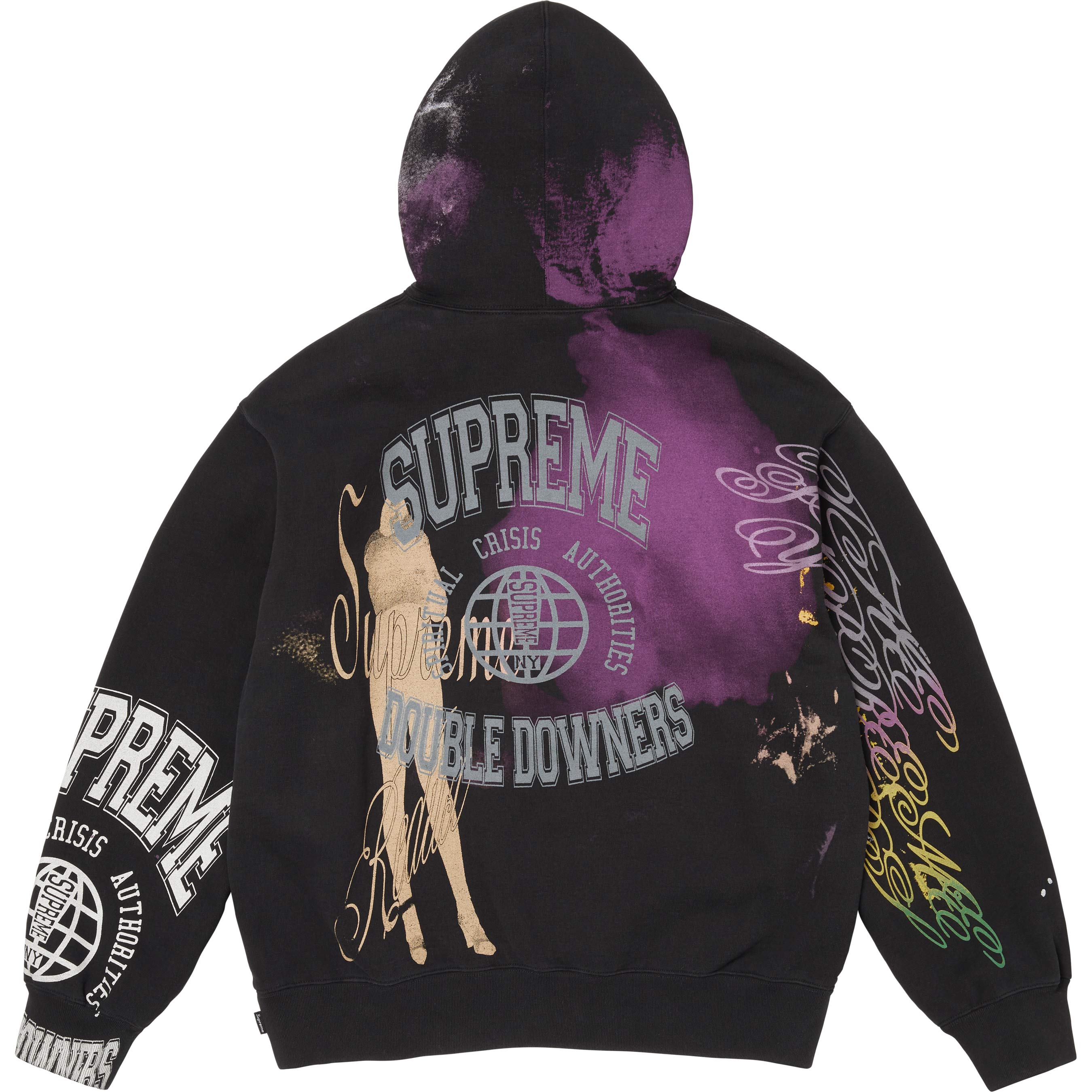 Overprint Hooded Sweatshirt